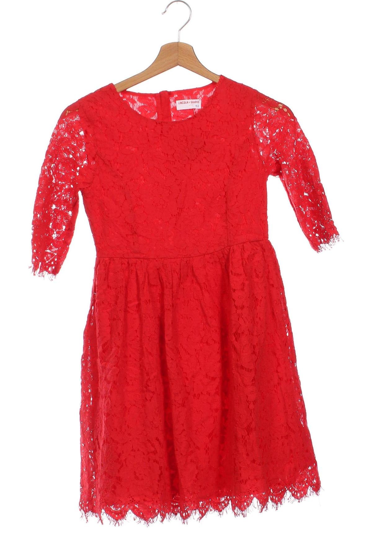 Παιδικό φόρεμα Lincoln, Μέγεθος 10-11y/ 146-152 εκ., Χρώμα Κόκκινο, Τιμή 9,69 €