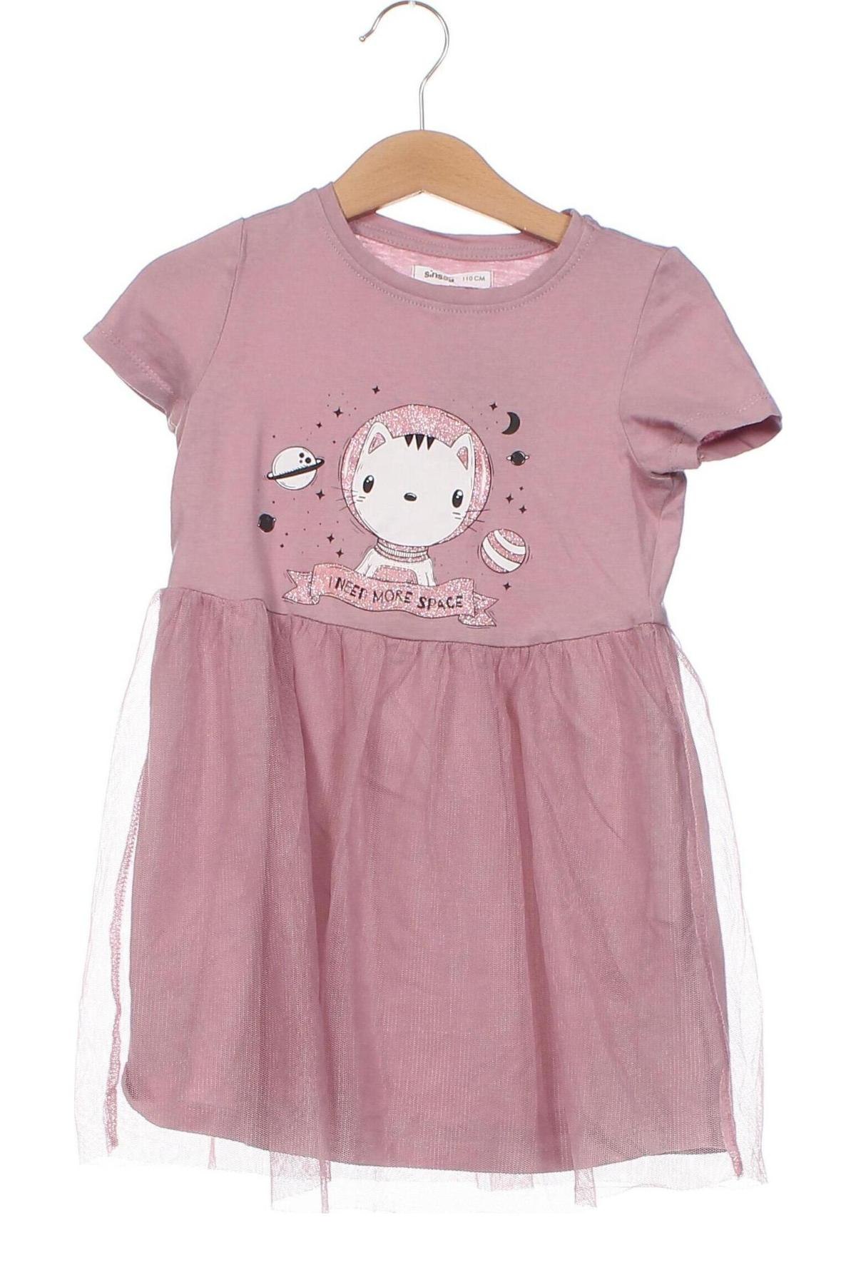 Детска рокля Sinsay, Размер 3-4y/ 104-110 см, Цвят Розов, Цена 7,43 лв.