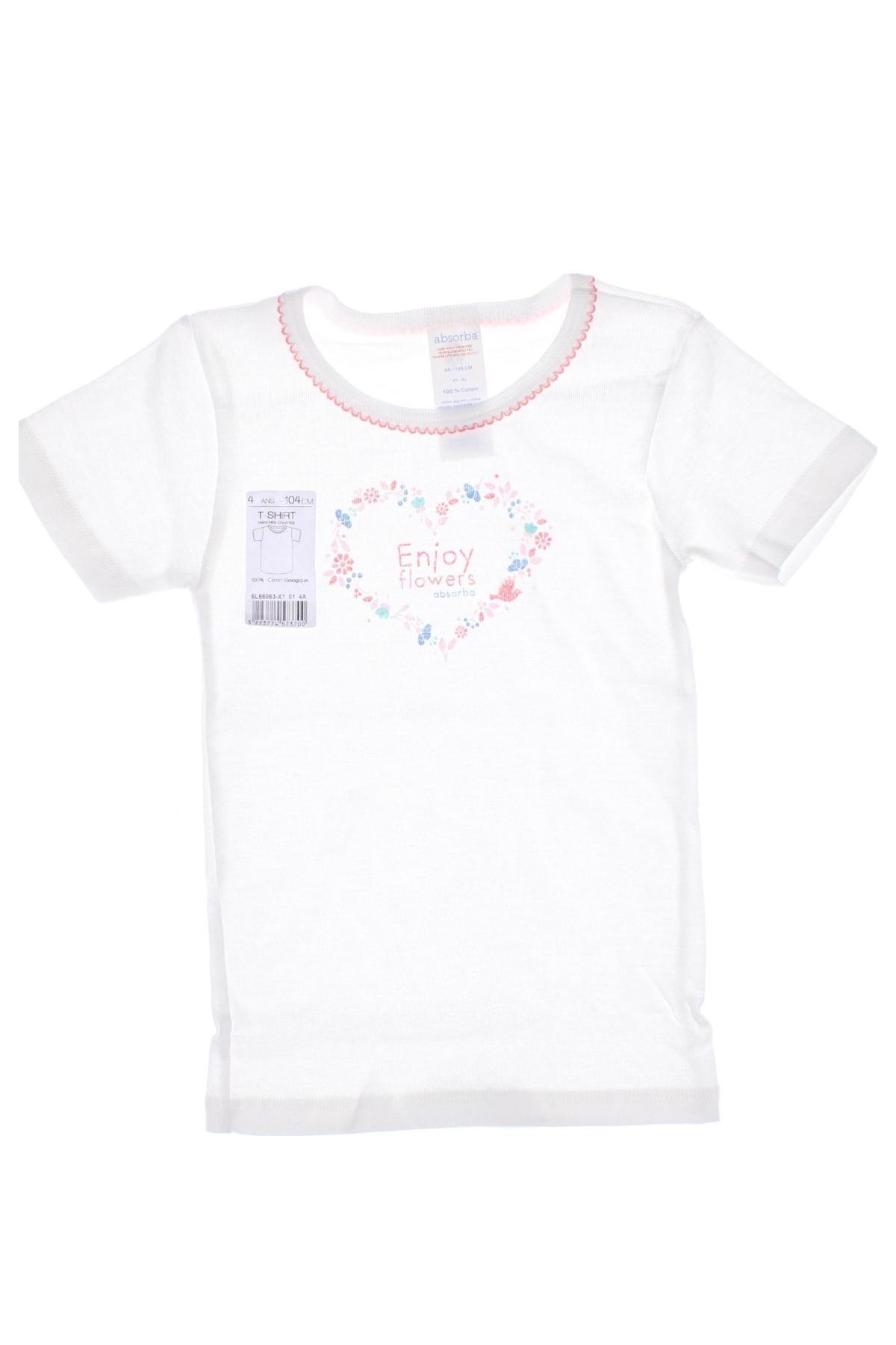 Kinder T-Shirt Absorba, Größe 3-4y/ 104-110 cm, Farbe Weiß, Preis € 21,29