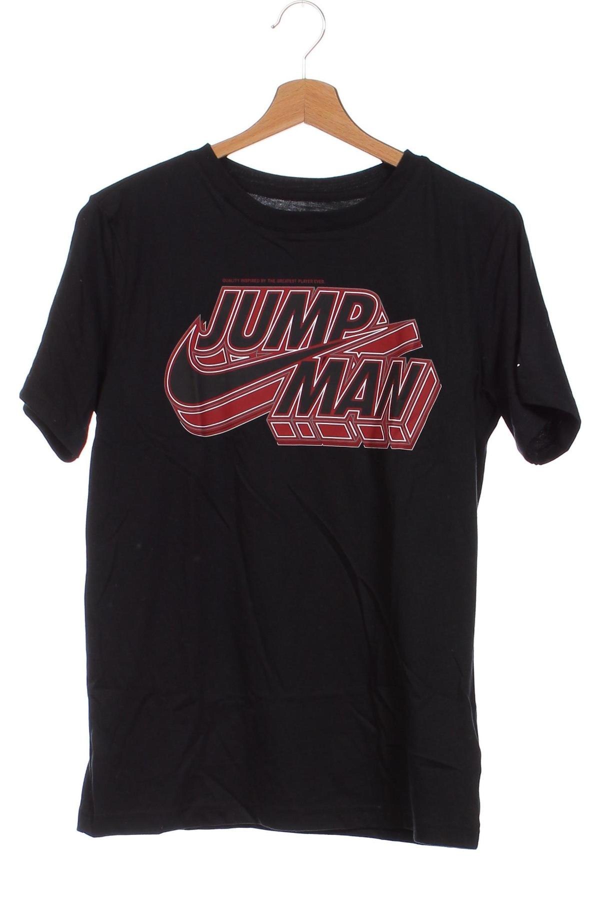 Kinder T-Shirt Air Jordan Nike, Größe 15-18y/ 170-176 cm, Farbe Schwarz, Preis 51,42 €