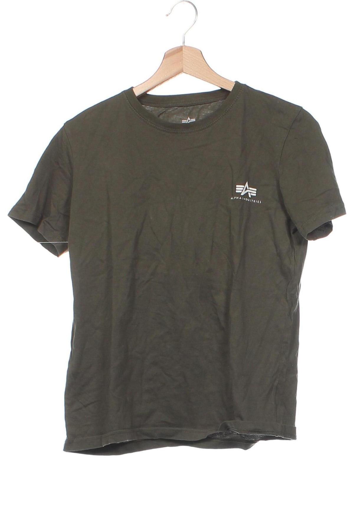 Παιδικό μπλουζάκι Alpha Industries, Μέγεθος 13-14y/ 164-168 εκ., Χρώμα Πράσινο, Τιμή 11,00 €