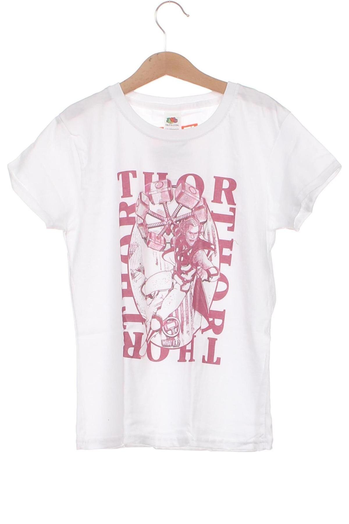 Kinder T-Shirt Fruit Of The Loom, Größe 9-10y/ 140-146 cm, Farbe Weiß, Preis 8,25 €