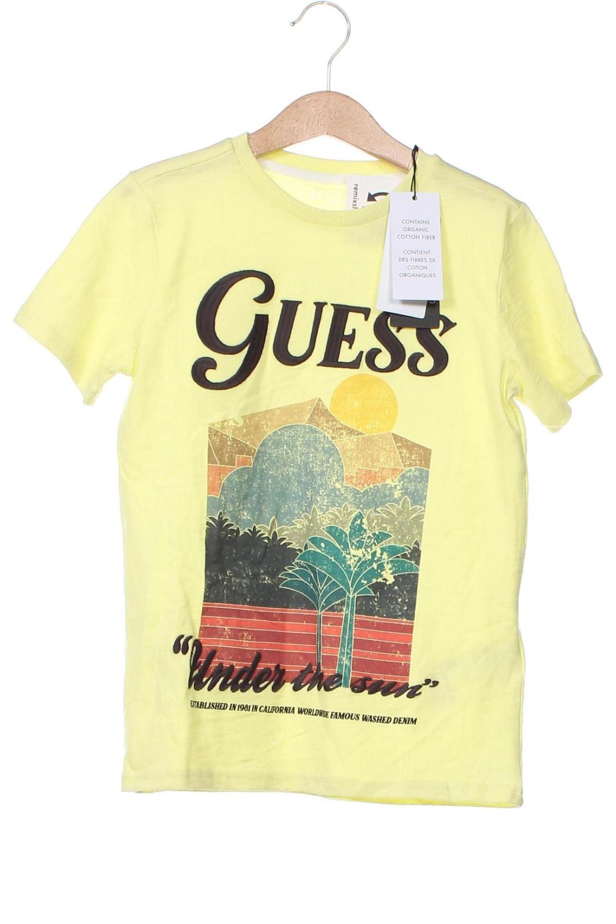 Kinder T-Shirt Guess, Größe 7-8y/ 128-134 cm, Farbe Gelb, Preis 23,71 €
