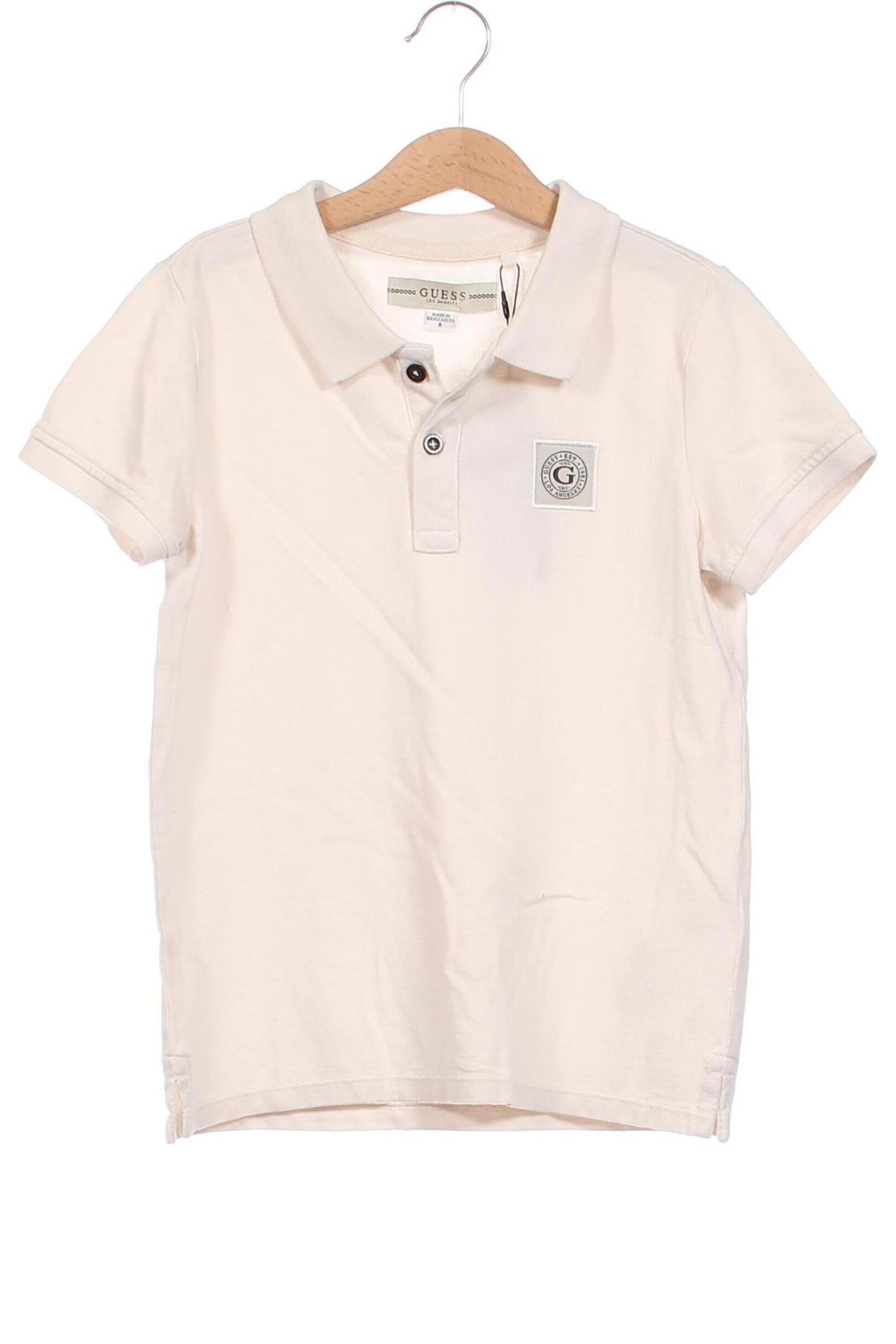 Детска тениска Guess, Размер 7-8y/ 128-134 см, Цвят Бежов, Цена 39,10 лв.