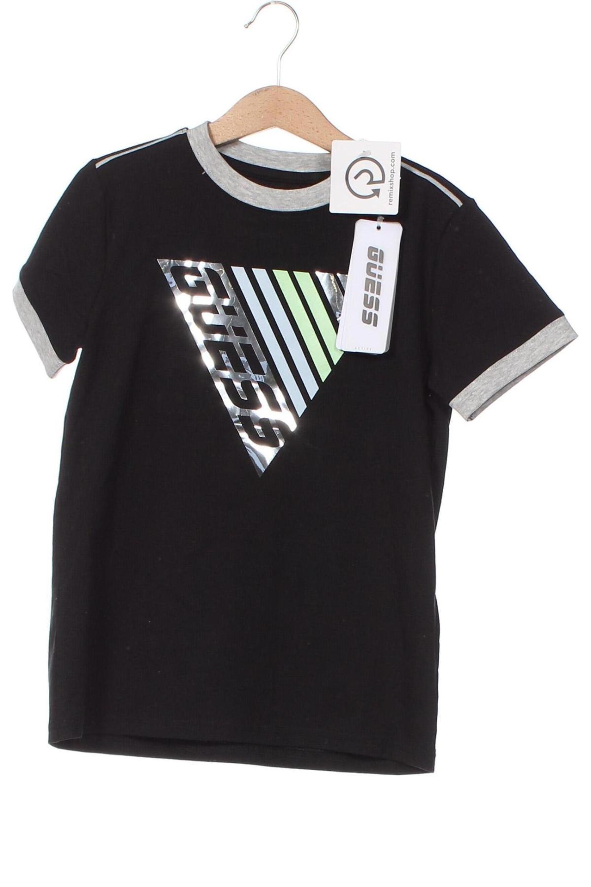 Kinder T-Shirt Guess, Größe 7-8y/ 128-134 cm, Farbe Schwarz, Preis 23,71 €