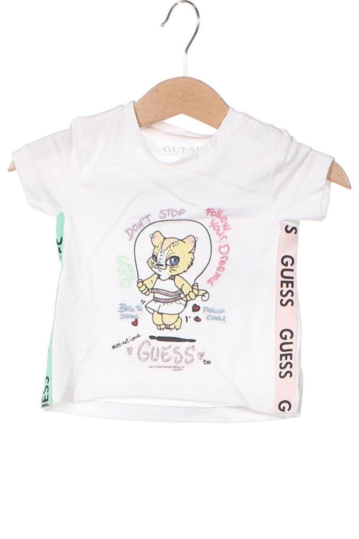 Dětské tričko  Guess, Velikost 3-6m/ 62-68 cm, Barva Bílá, Cena  667,00 Kč