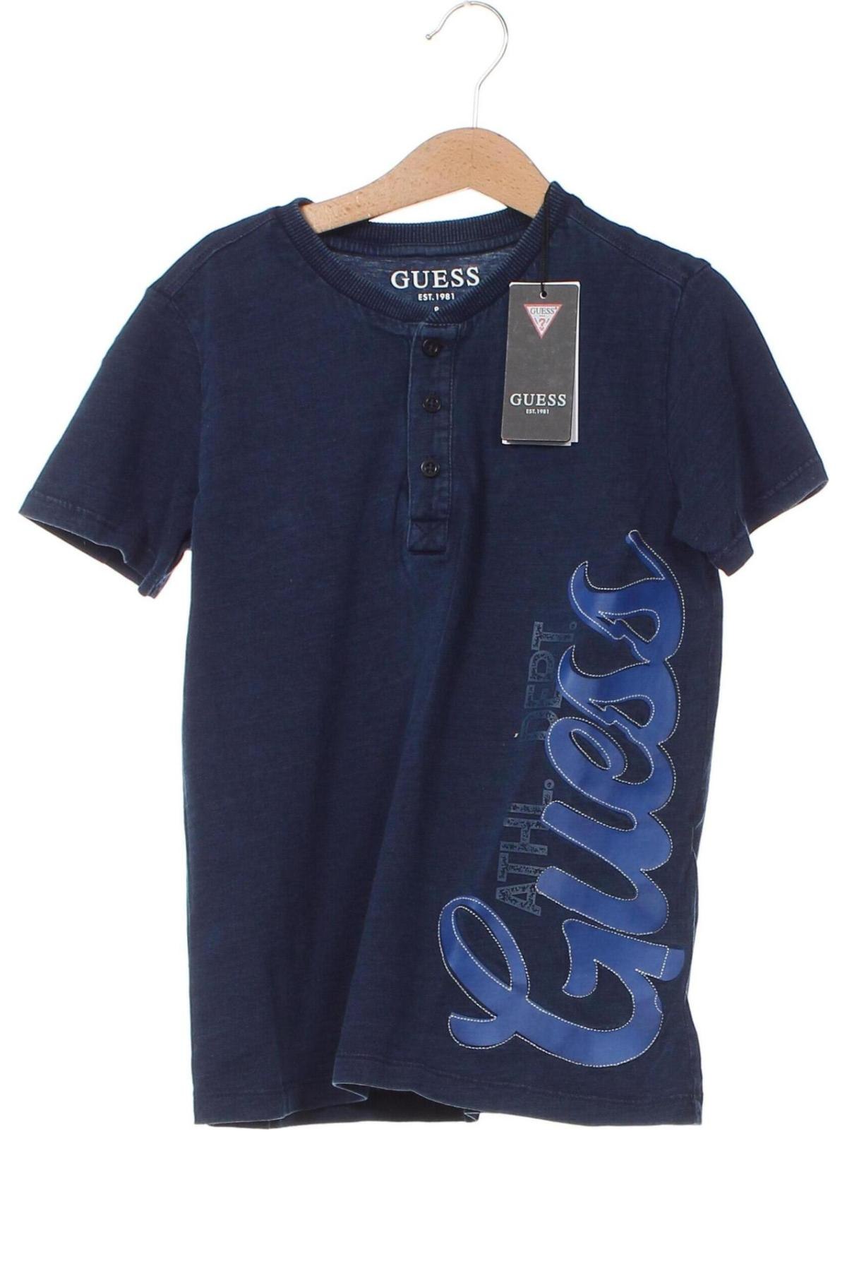 Detské tričko Guess, Veľkosť 7-8y/ 128-134 cm, Farba Modrá, Cena  19,68 €