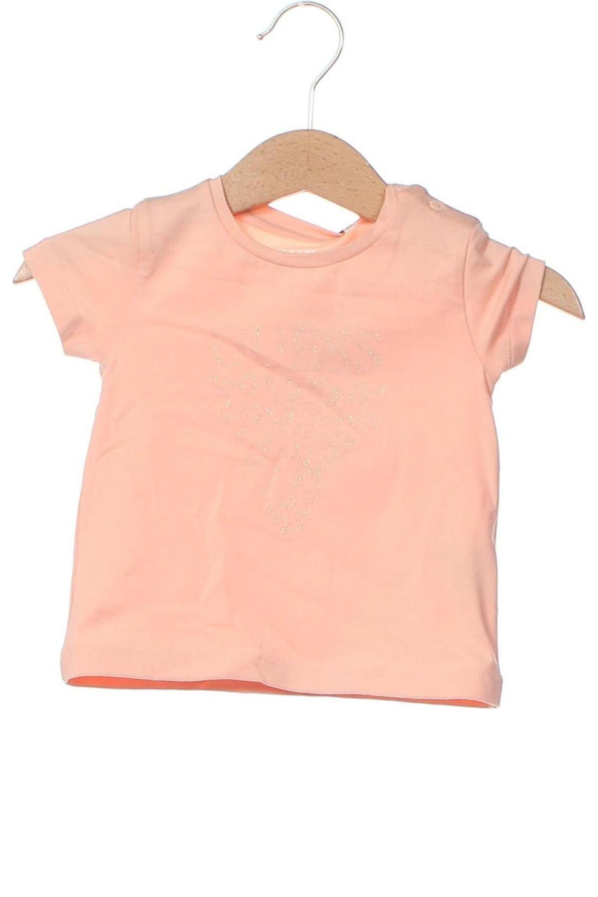 Παιδικό μπλουζάκι Guess, Μέγεθος 3-6m/ 62-68 εκ., Χρώμα Ρόζ , Τιμή 10,67 €