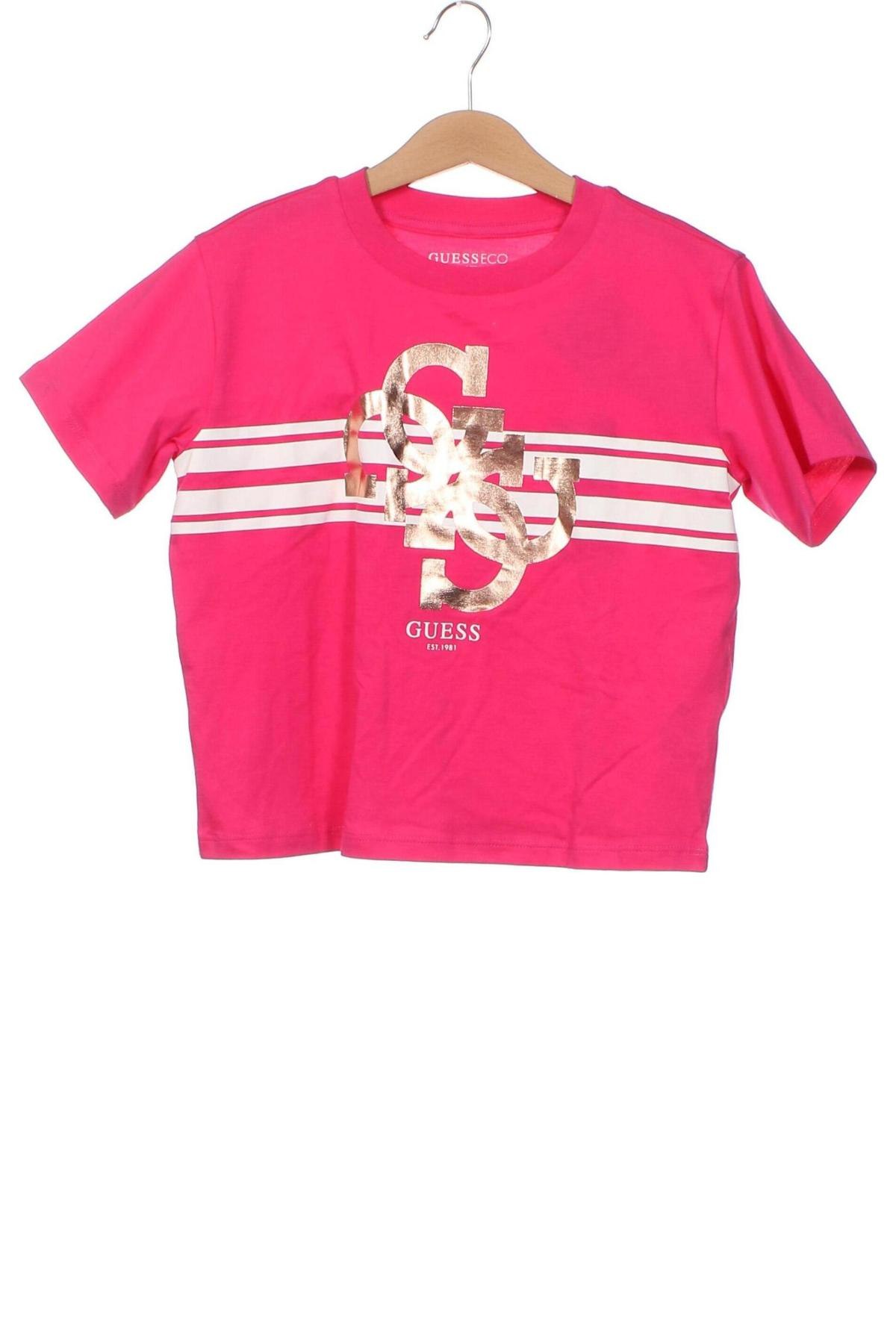 Kinder T-Shirt Guess, Größe 7-8y/ 128-134 cm, Farbe Rosa, Preis € 23,71