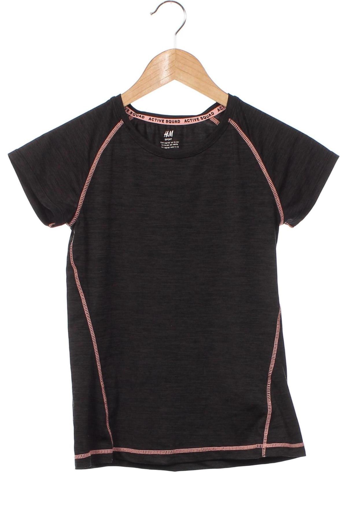 Παιδικό μπλουζάκι H&M Sport, Μέγεθος 10-11y/ 146-152 εκ., Χρώμα Γκρί, Τιμή 2,65 €