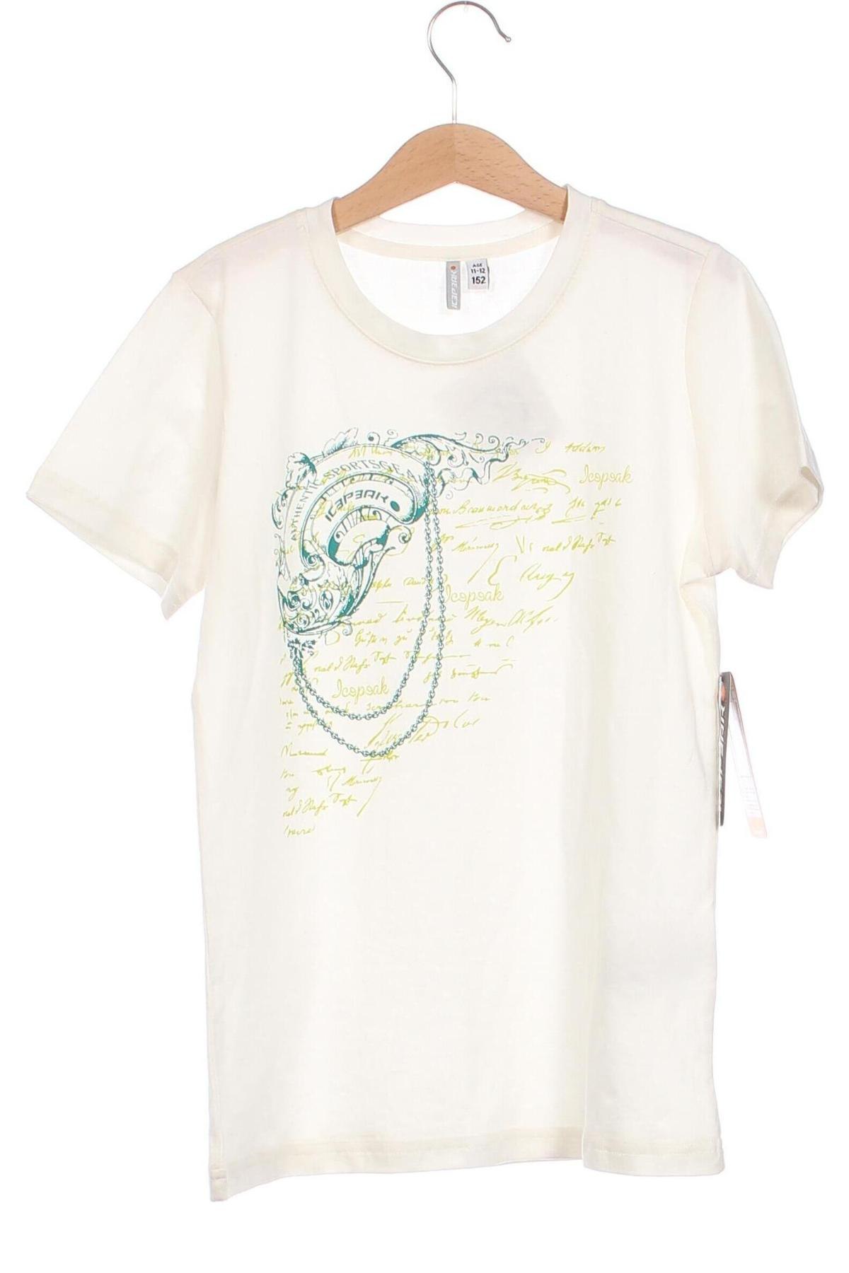 Kinder T-Shirt Icepeak, Größe 11-12y/ 152-158 cm, Farbe Weiß, Preis € 11,57