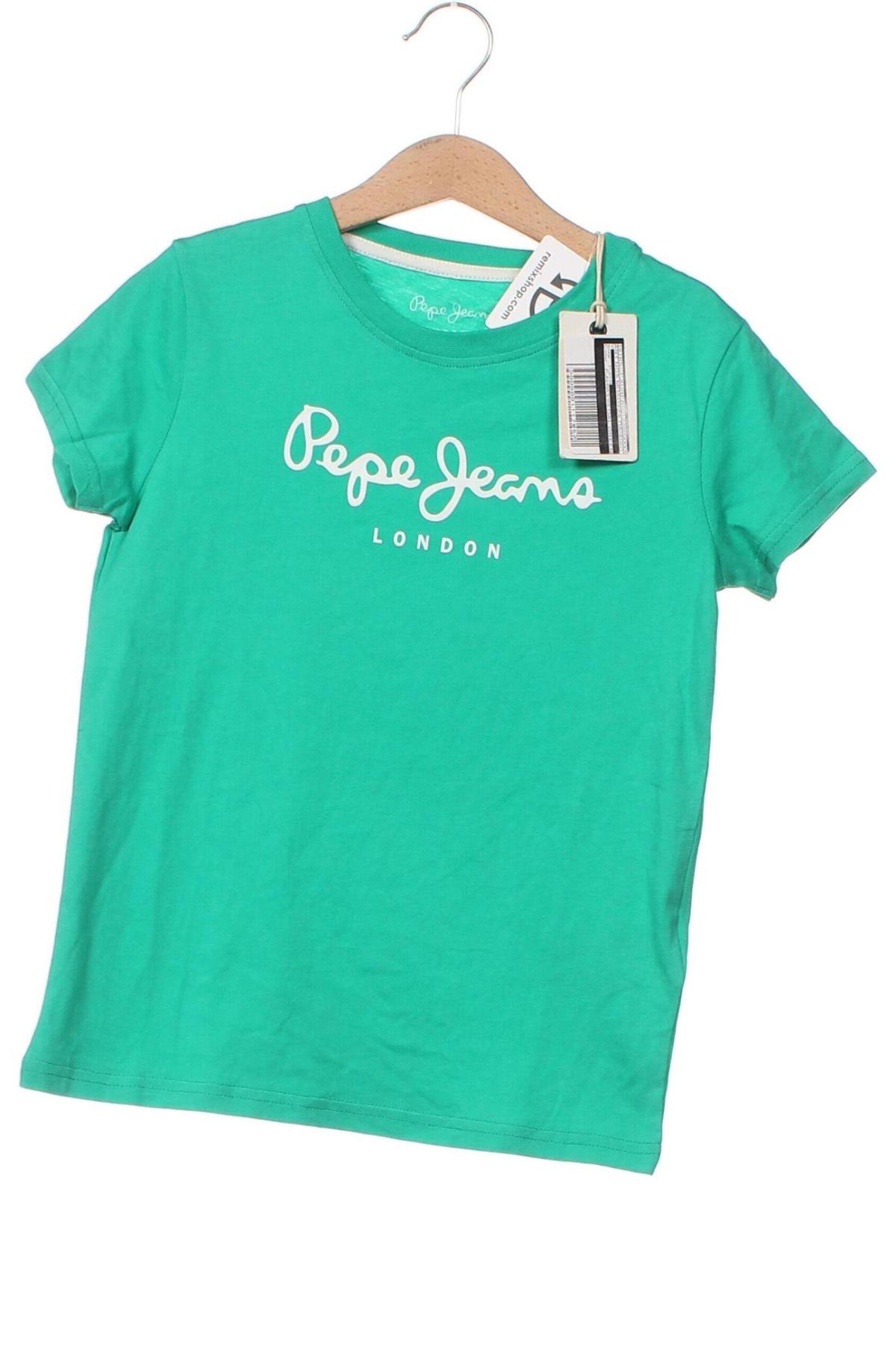 Dětské tričko  Pepe Jeans, Velikost 7-8y/ 128-134 cm, Barva Zelená, Cena  599,00 Kč