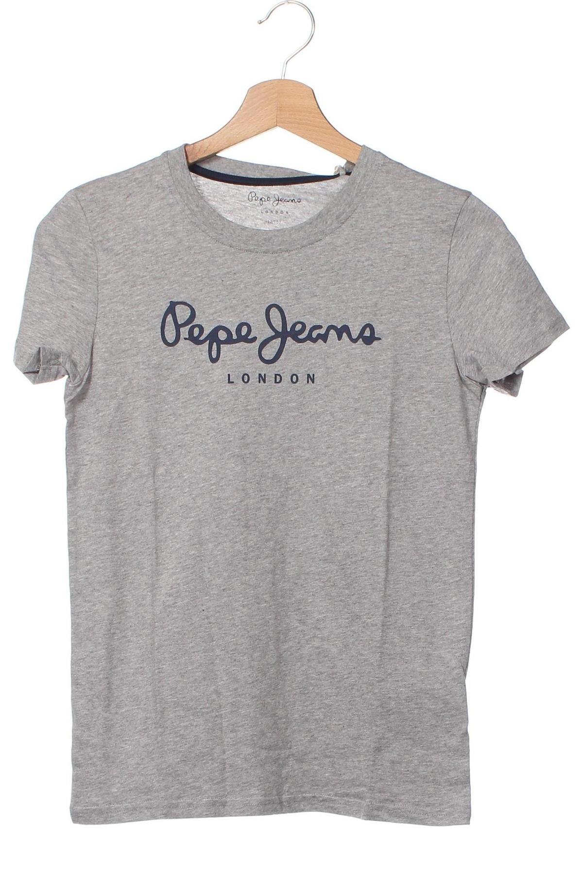 Детска тениска Pepe Jeans, Размер 11-12y/ 152-158 см, Цвят Сив, Цена 51,00 лв.