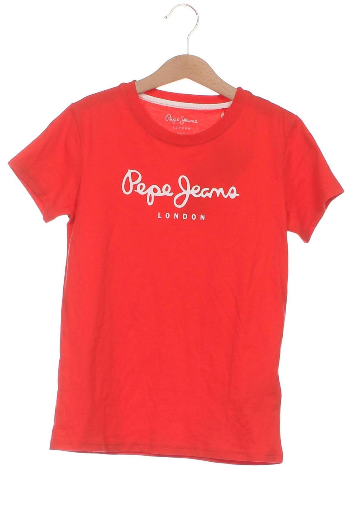 Детска тениска Pepe Jeans, Размер 9-10y/ 140-146 см, Цвят Червен, Цена 42,33 лв.