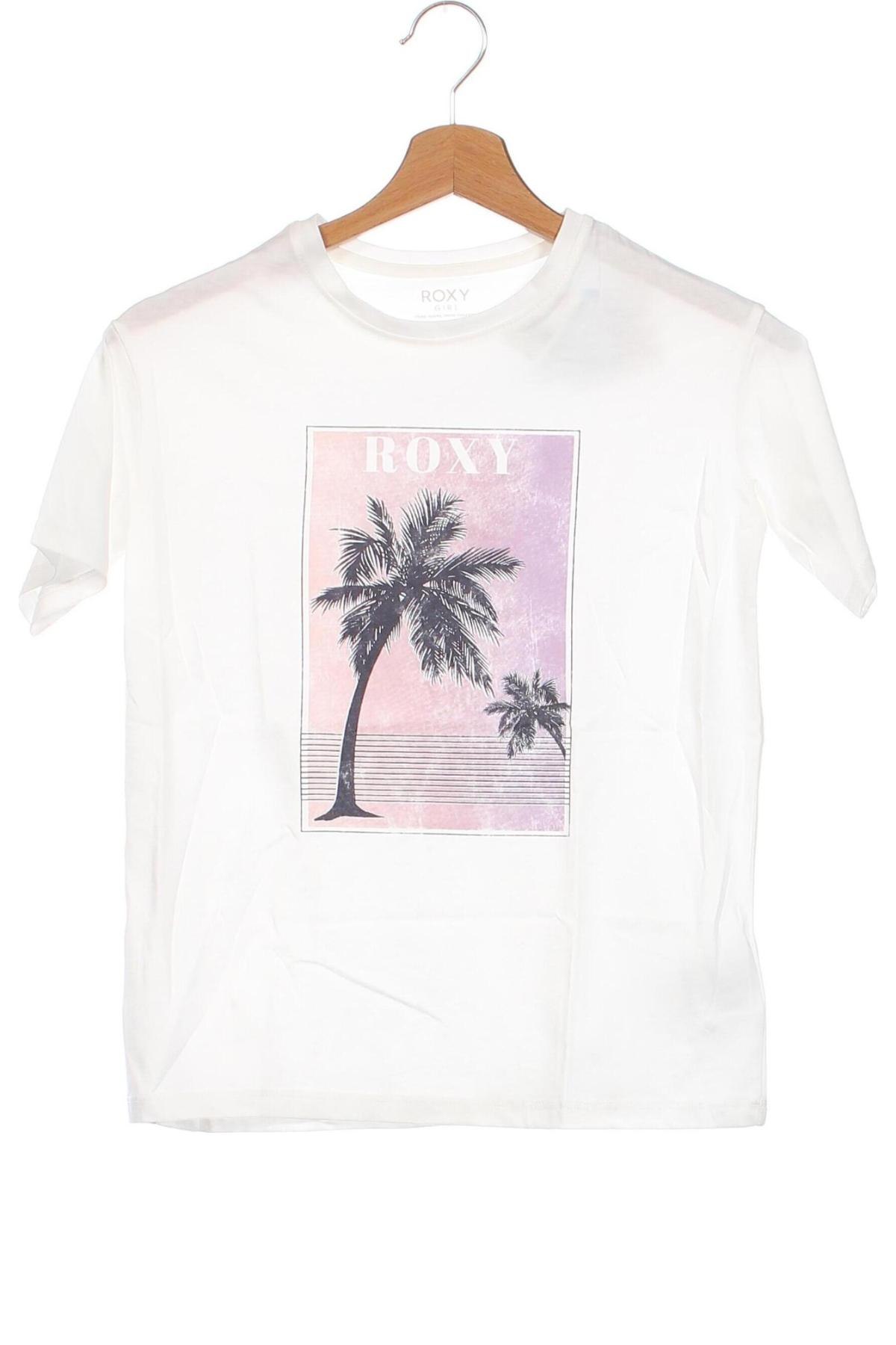 Kinder T-Shirt Roxy, Größe 7-8y/ 128-134 cm, Farbe Weiß, Preis 6,80 €