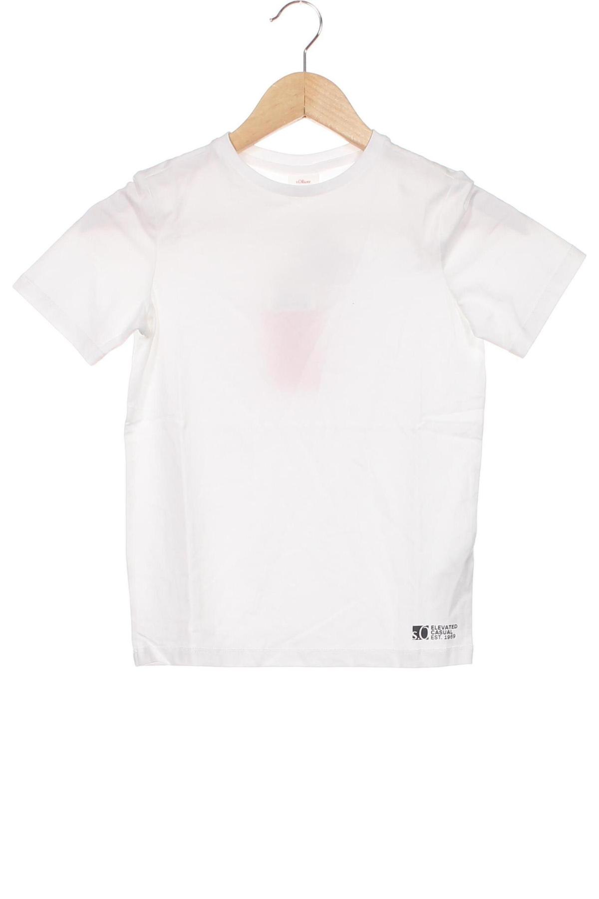 Kinder T-Shirt S.Oliver, Größe 7-8y/ 128-134 cm, Farbe Weiß, Preis € 17,01