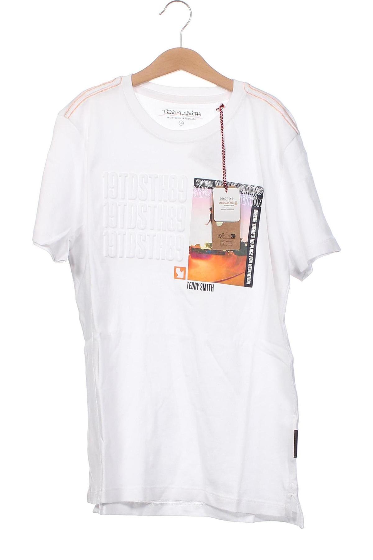 Παιδικό μπλουζάκι Teddy Smith, Μέγεθος 15-18y/ 170-176 εκ., Χρώμα Λευκό, Τιμή 17,01 €