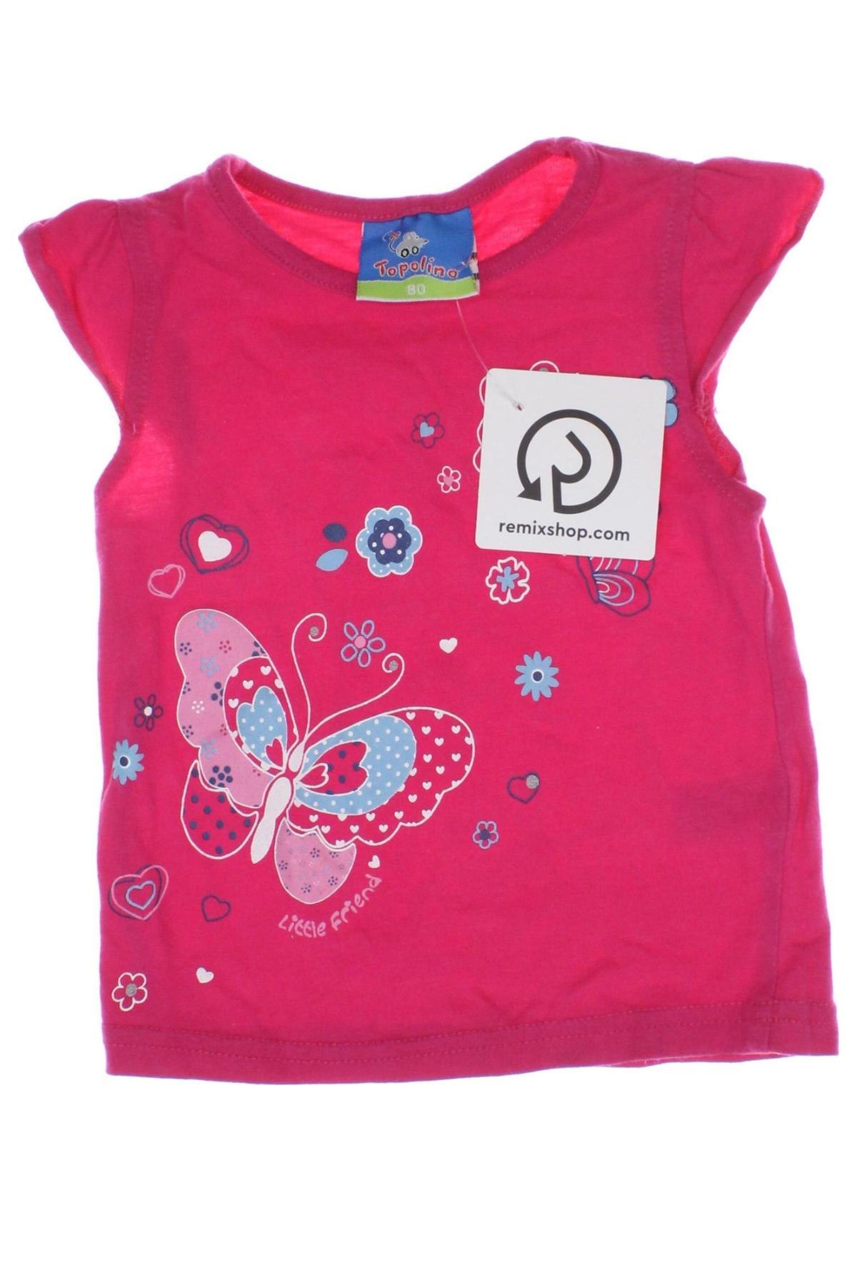 Dětské tričko  Topolino, Velikost 9-12m/ 74-80 cm, Barva Růžová, Cena  80,00 Kč