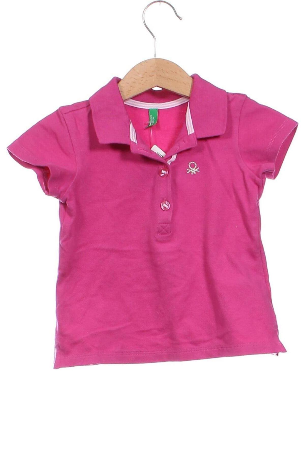 Tricou pentru copii United Colors Of Benetton, Mărime 18-24m/ 86-98 cm, Culoare Roz, Preț 39,90 Lei