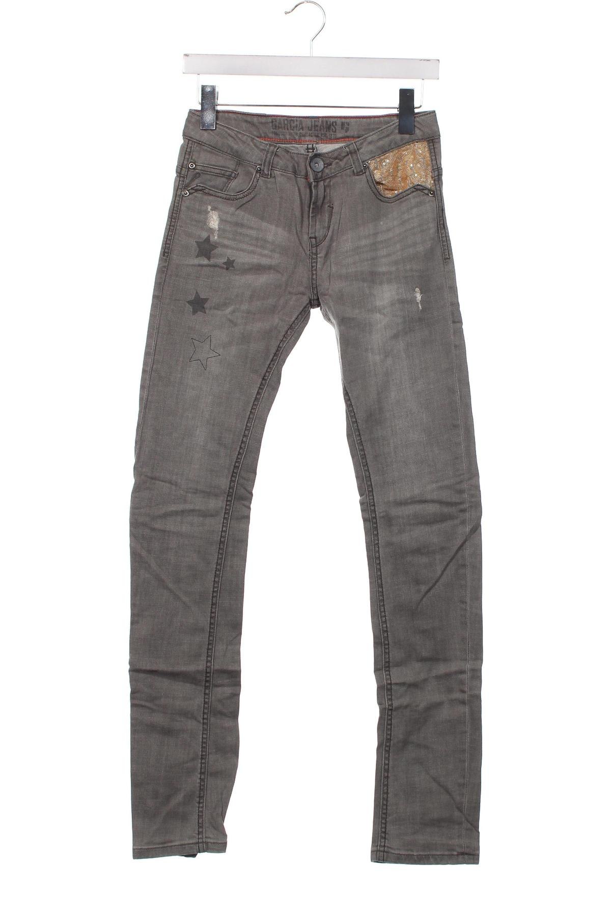 Dziecięce jeansy Garcia Jeans, Rozmiar 15-18y/ 170-176 cm, Kolor Szary, Cena 14,39 zł