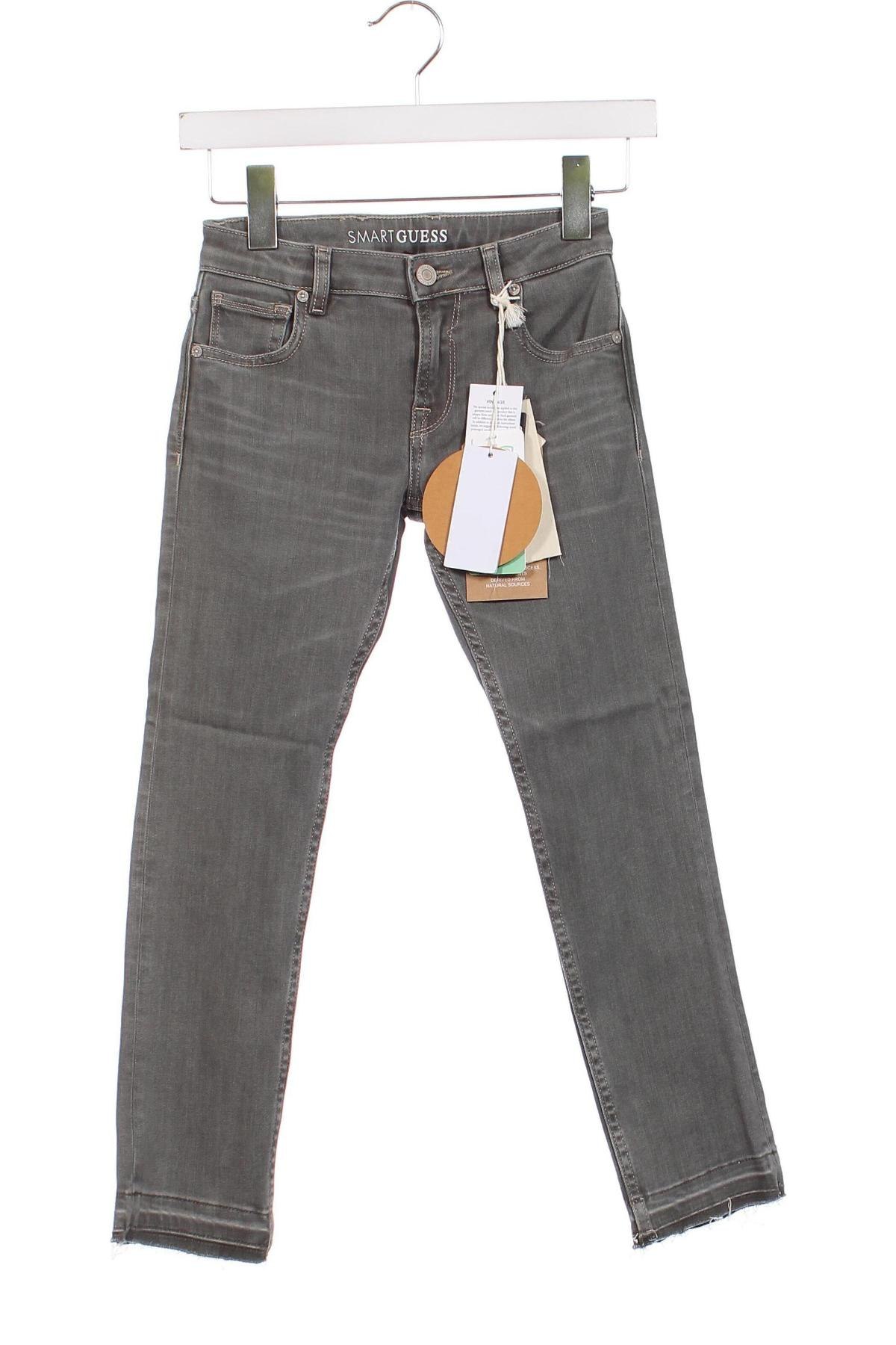 Dziecięce jeansy Guess, Rozmiar 7-8y/ 128-134 cm, Kolor Szary, Cena 146,81 zł