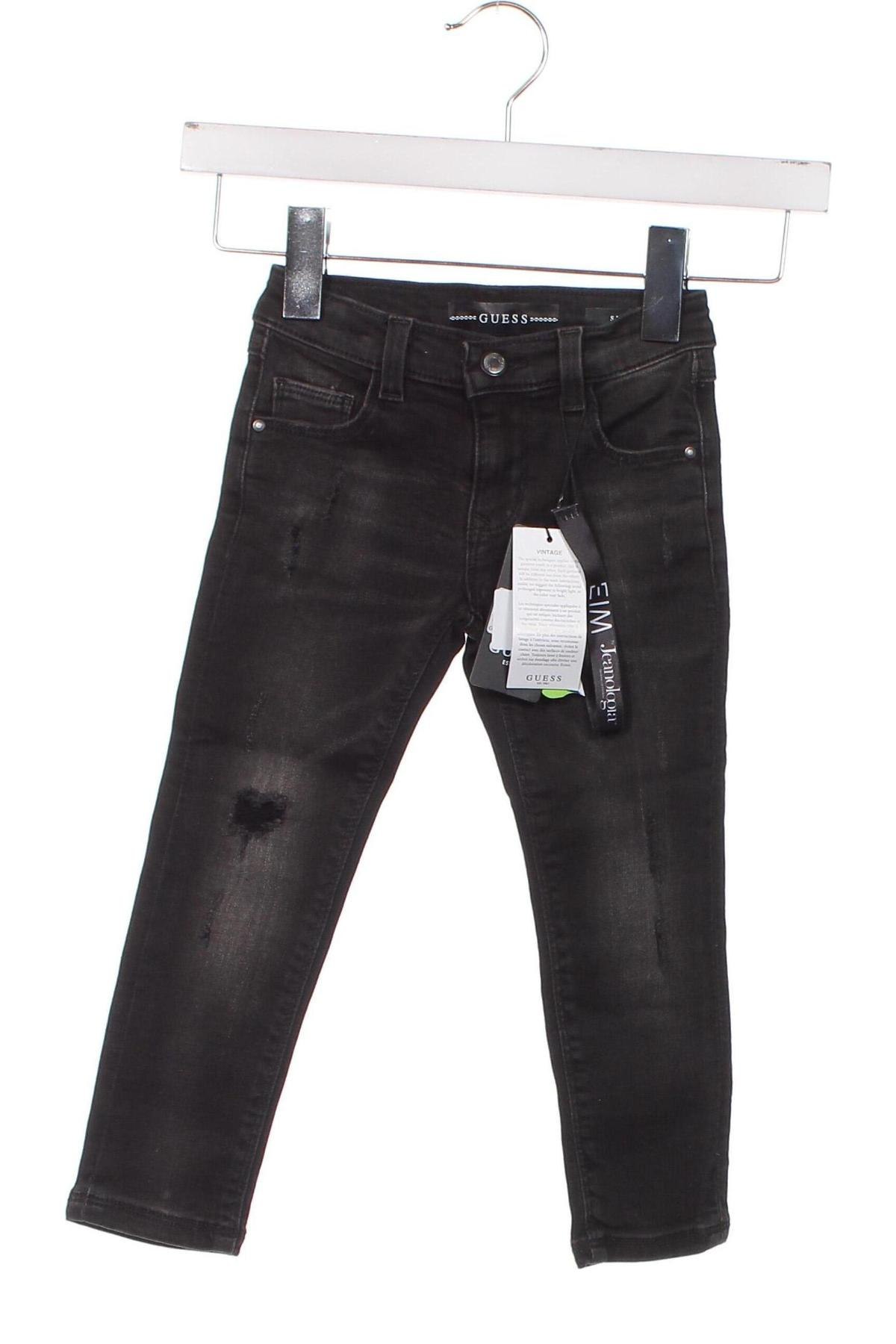 Dziecięce jeansy Guess, Rozmiar 2-3y/ 98-104 cm, Kolor Szary, Cena 233,17 zł