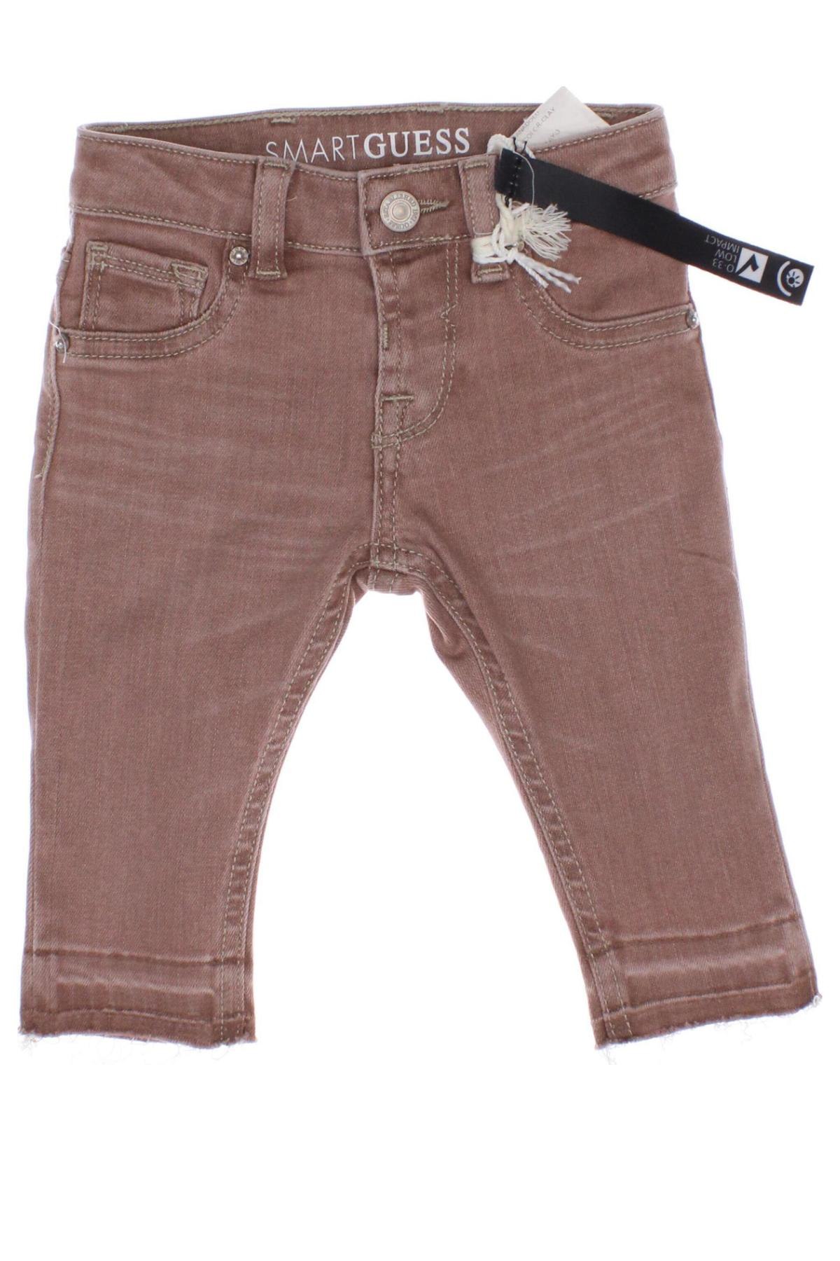 Dětské džíny  Guess, Velikost 3-6m/ 62-68 cm, Barva Popelavě růžová, Cena  845,00 Kč