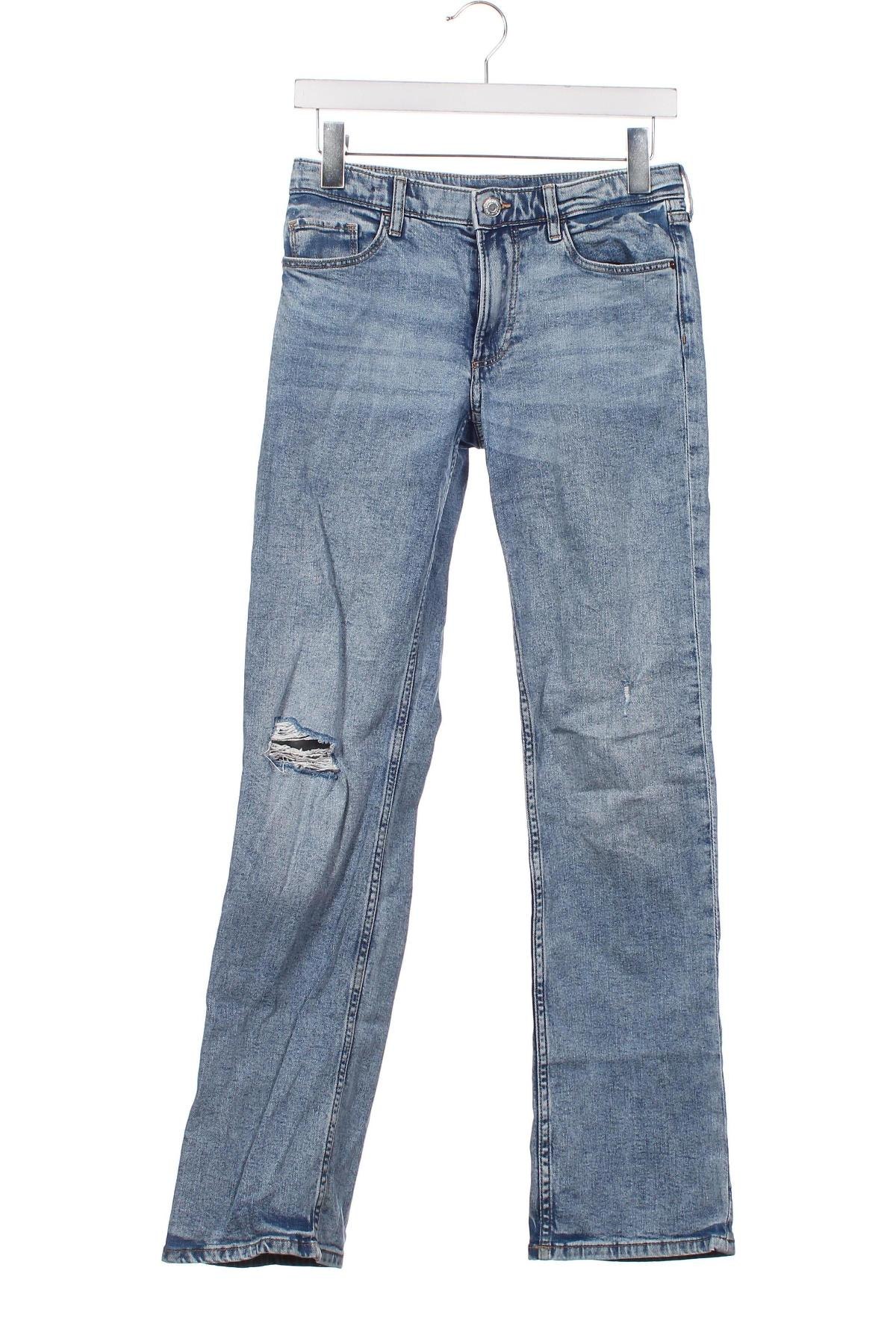 Dětské džíny  H&M, Velikost 14-15y/ 168-170 cm, Barva Modrá, Cena  214,00 Kč