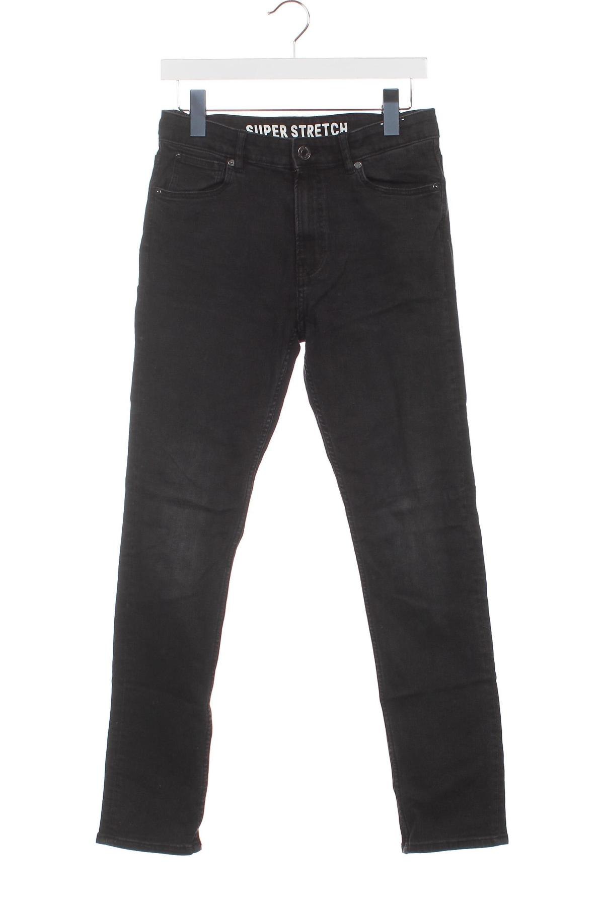 Dziecięce jeansy H&M, Rozmiar 14-15y/ 168-170 cm, Kolor Czarny, Cena 102,35 zł