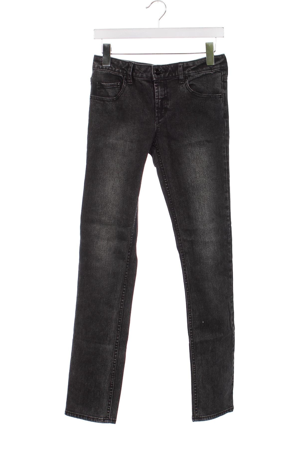 Dziecięce jeansy H&M, Rozmiar 14-15y/ 168-170 cm, Kolor Szary, Cena 30,71 zł