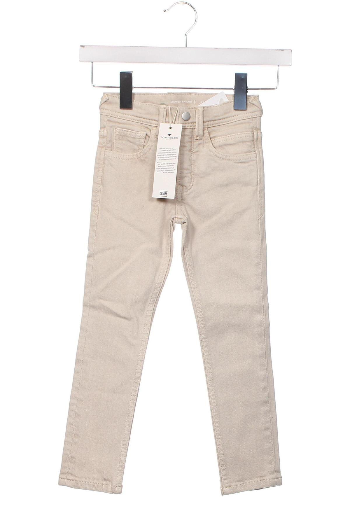 Dziecięce jeansy Tom Tailor, Rozmiar 3-4y/ 104-110 cm, Kolor ecru, Cena 97,88 zł