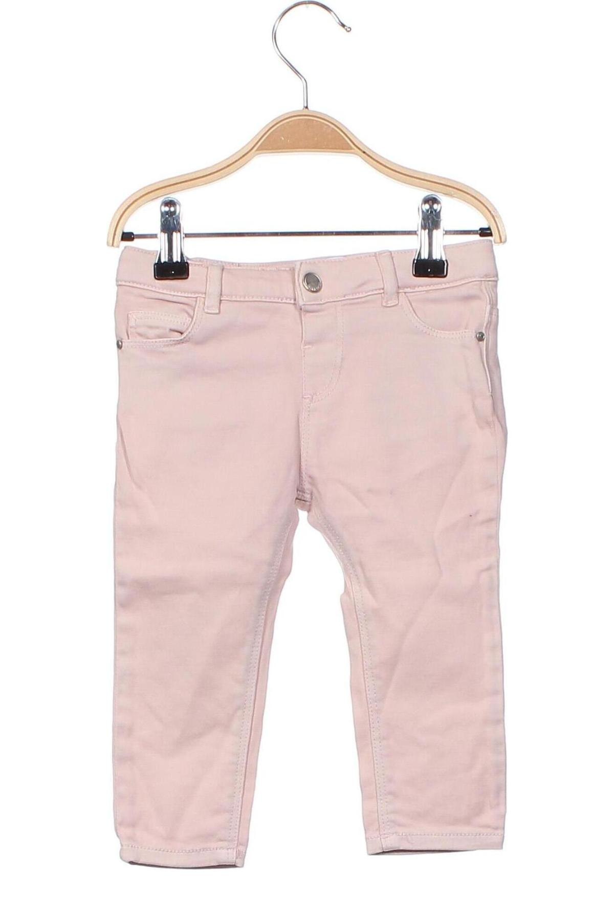 Dětské džíny  Zara, Velikost 12-18m/ 80-86 cm, Barva Růžová, Cena  228,00 Kč