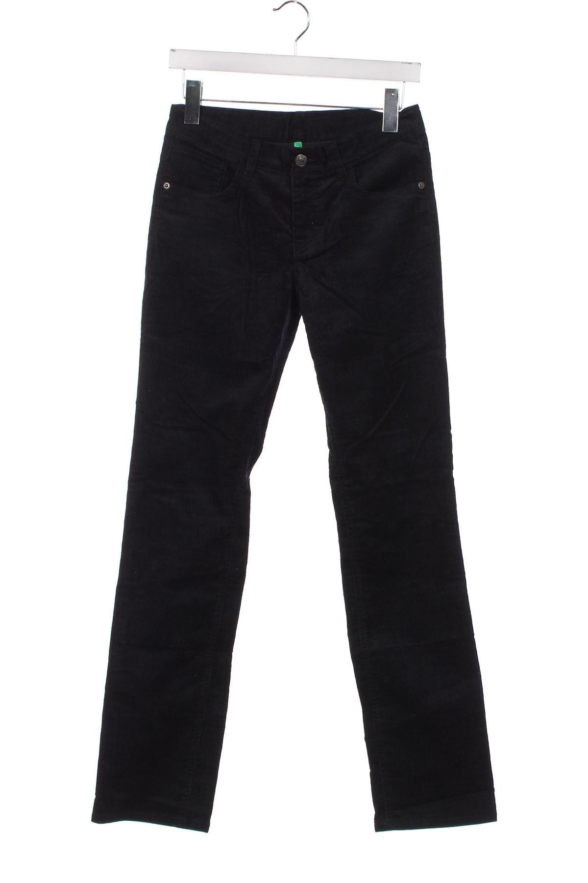 Pantaloni de catifea reiată, pentru copii United Colors Of Benetton, Mărime 10-11y/ 146-152 cm, Culoare Albastru, Preț 29,60 Lei