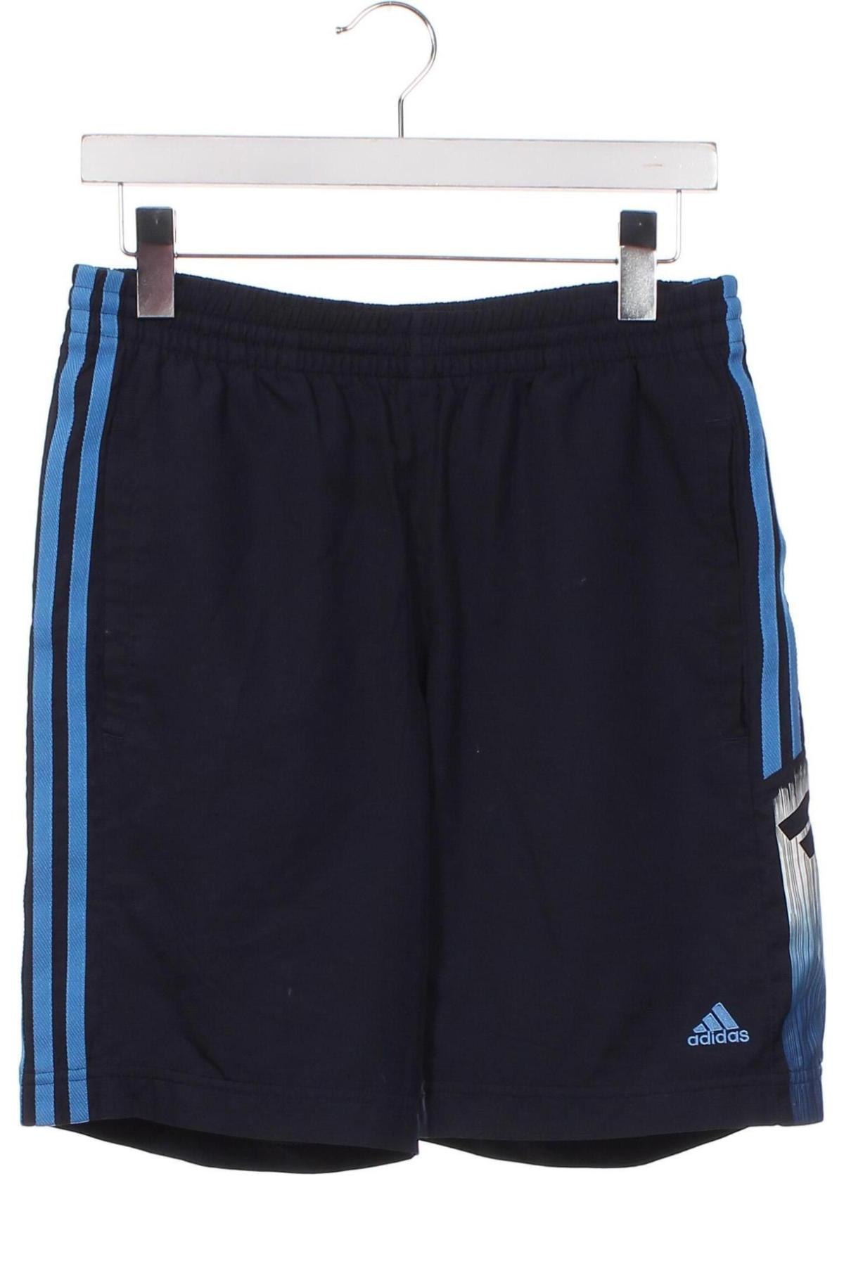 Παιδικό κοντό παντελόνι Adidas, Μέγεθος 12-13y/ 158-164 εκ., Χρώμα Μπλέ, Τιμή 17,24 €