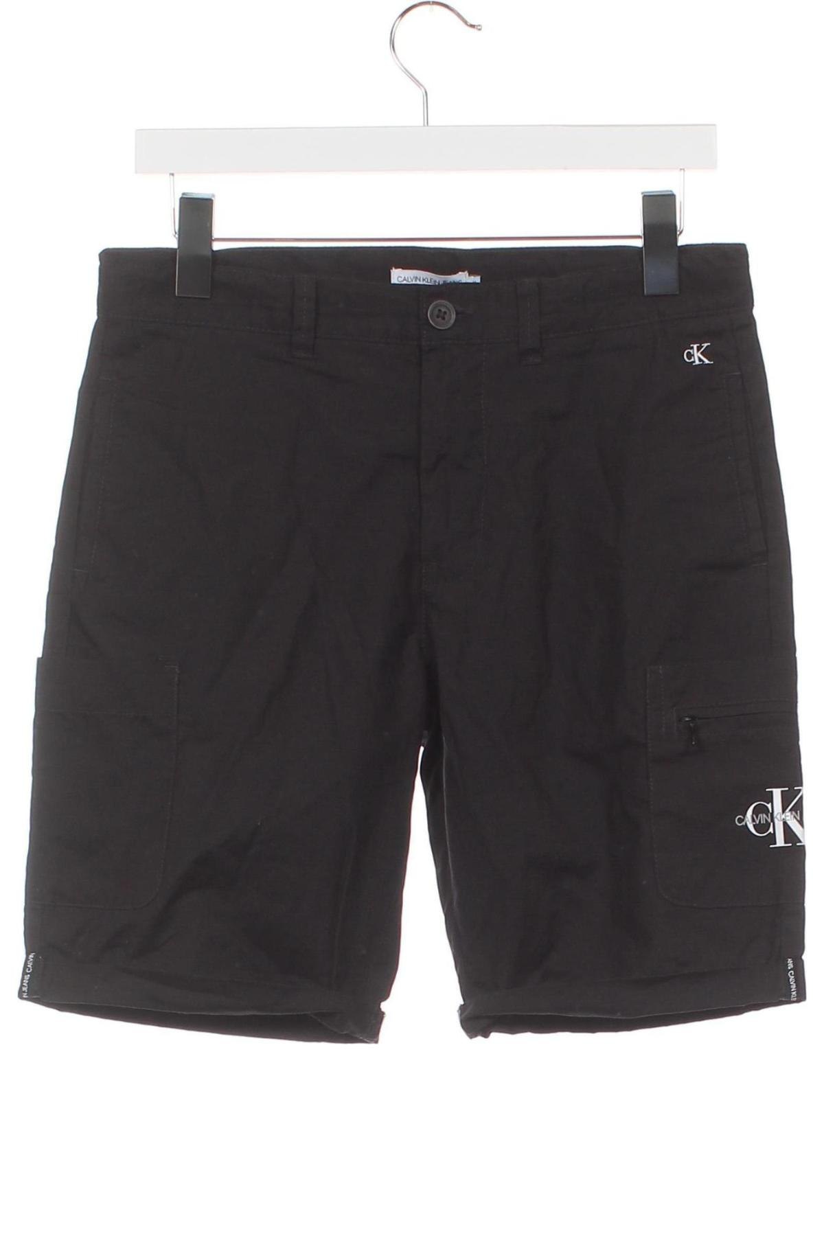 Παιδικό κοντό παντελόνι Calvin Klein, Μέγεθος 13-14y/ 164-168 εκ., Χρώμα Μαύρο, Τιμή 18,56 €