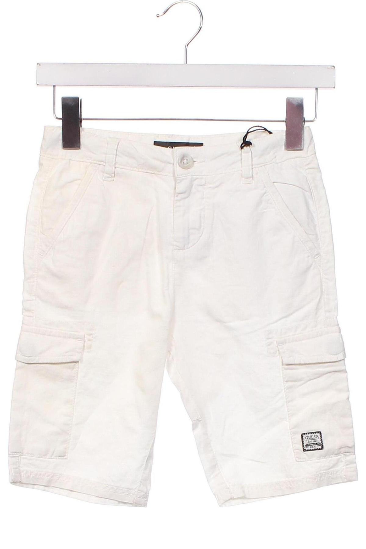 Παιδικό κοντό παντελόνι Guess, Μέγεθος 8-9y/ 134-140 εκ., Χρώμα Λευκό, Τιμή 17,53 €