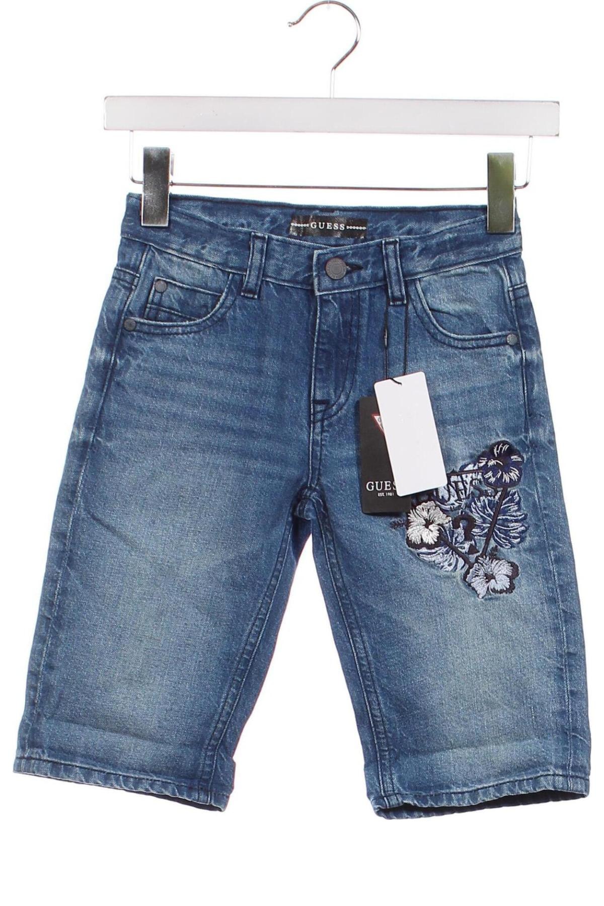 Dětské krátké kalhoty  Guess, Velikost 7-8y/ 128-134 cm, Barva Modrá, Cena  913,00 Kč