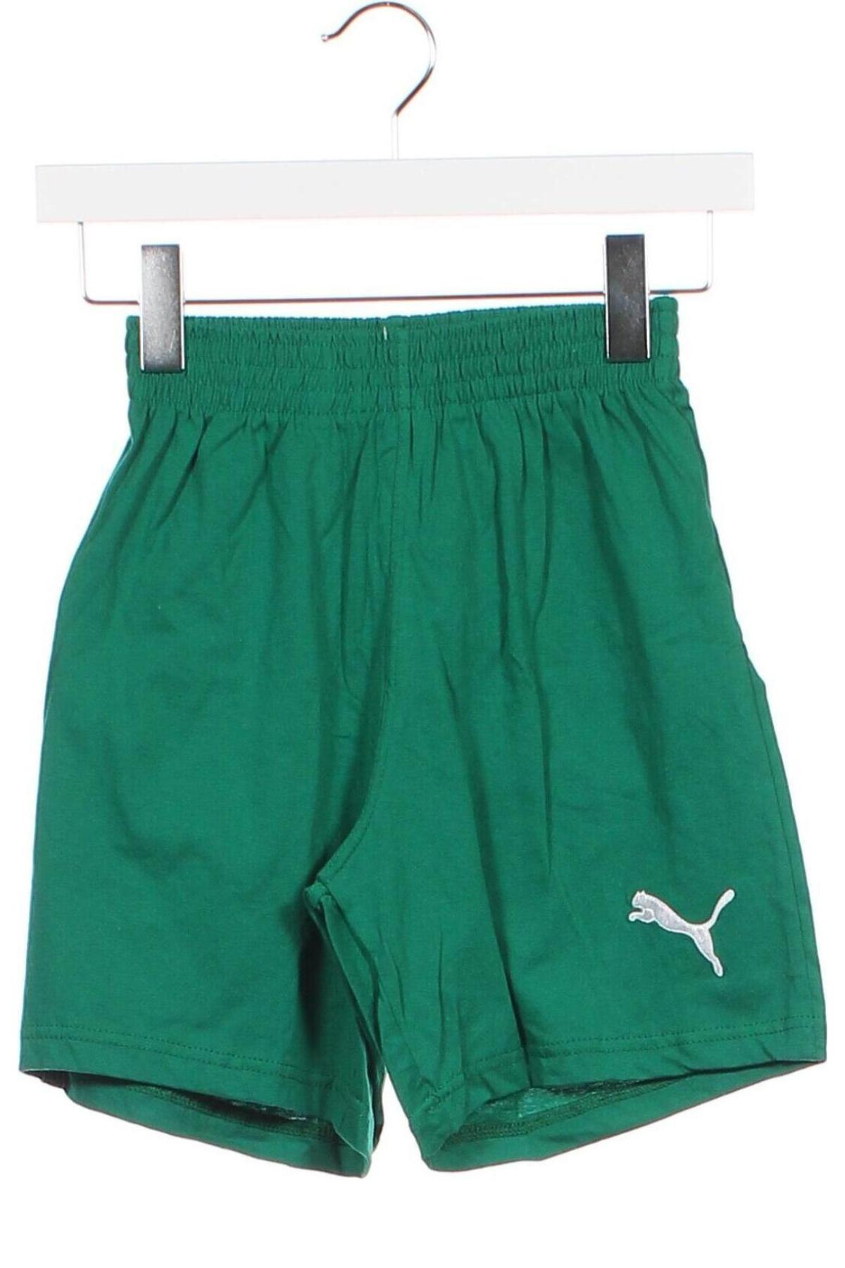 Dětské krátké kalhoty  PUMA, Velikost 10-11y/ 146-152 cm, Barva Zelená, Cena  458,00 Kč
