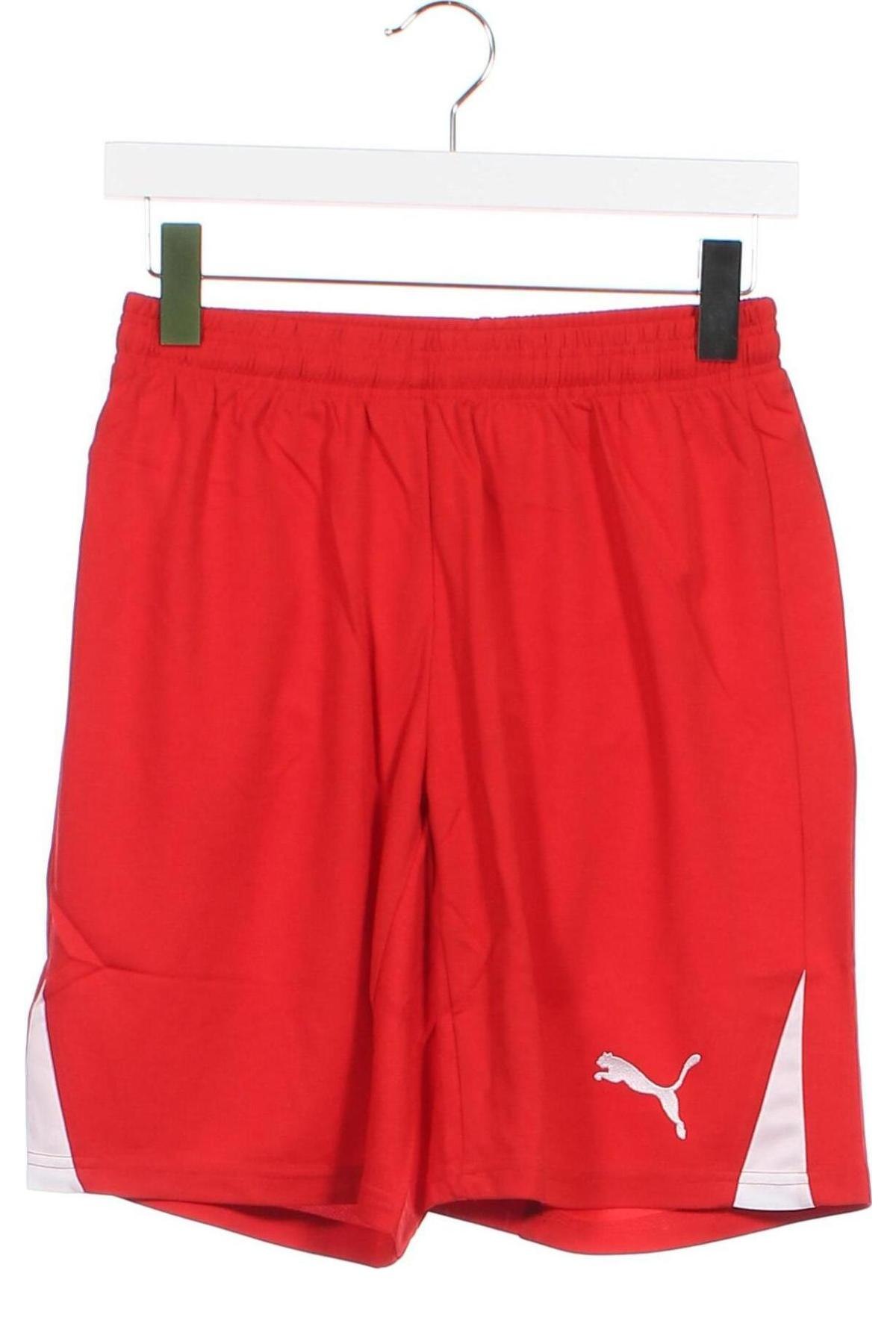 Pantaloni scurți pentru copii PUMA, Mărime 12-13y/ 158-164 cm, Culoare Roșu, Preț 76,08 Lei