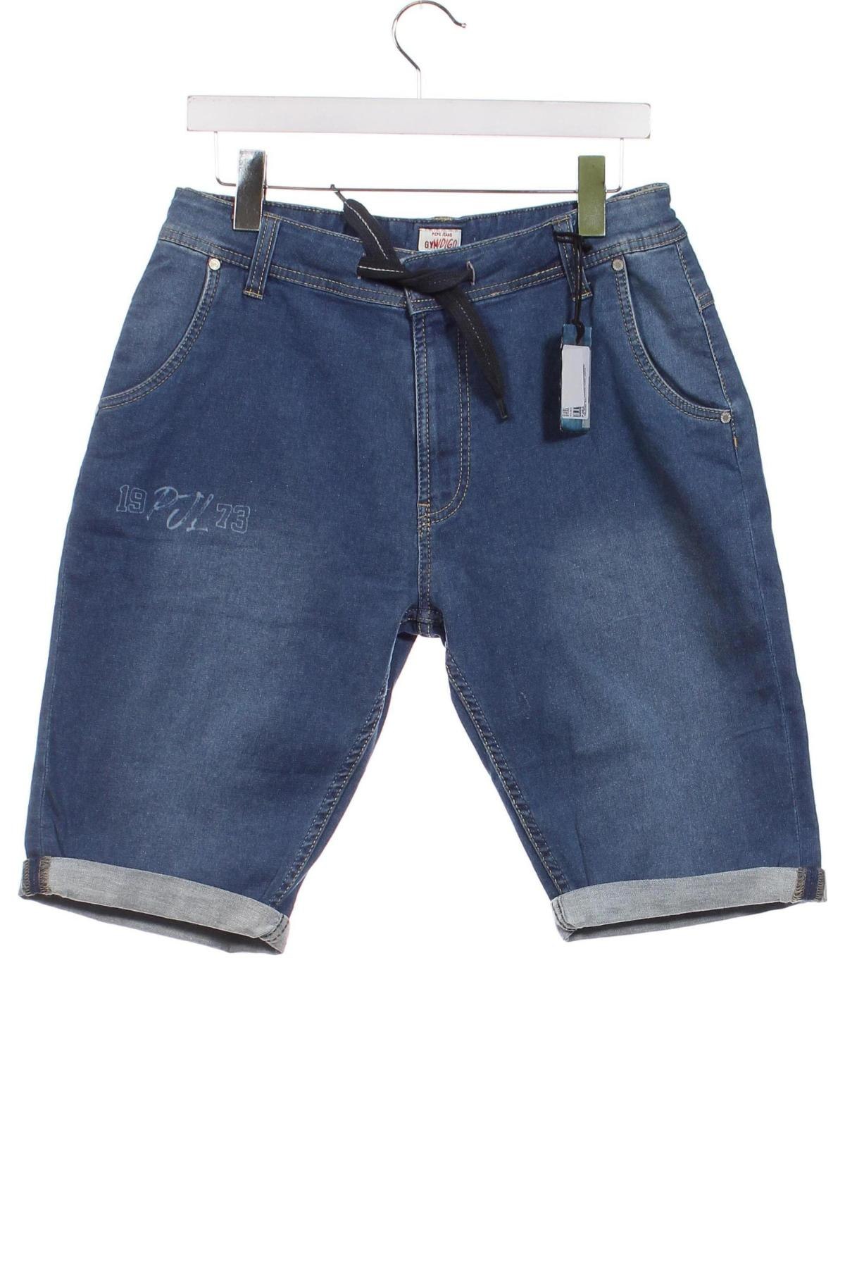 Детски къс панталон Pepe Jeans, Размер 15-18y/ 170-176 см, Цвят Син, Цена 68,00 лв.