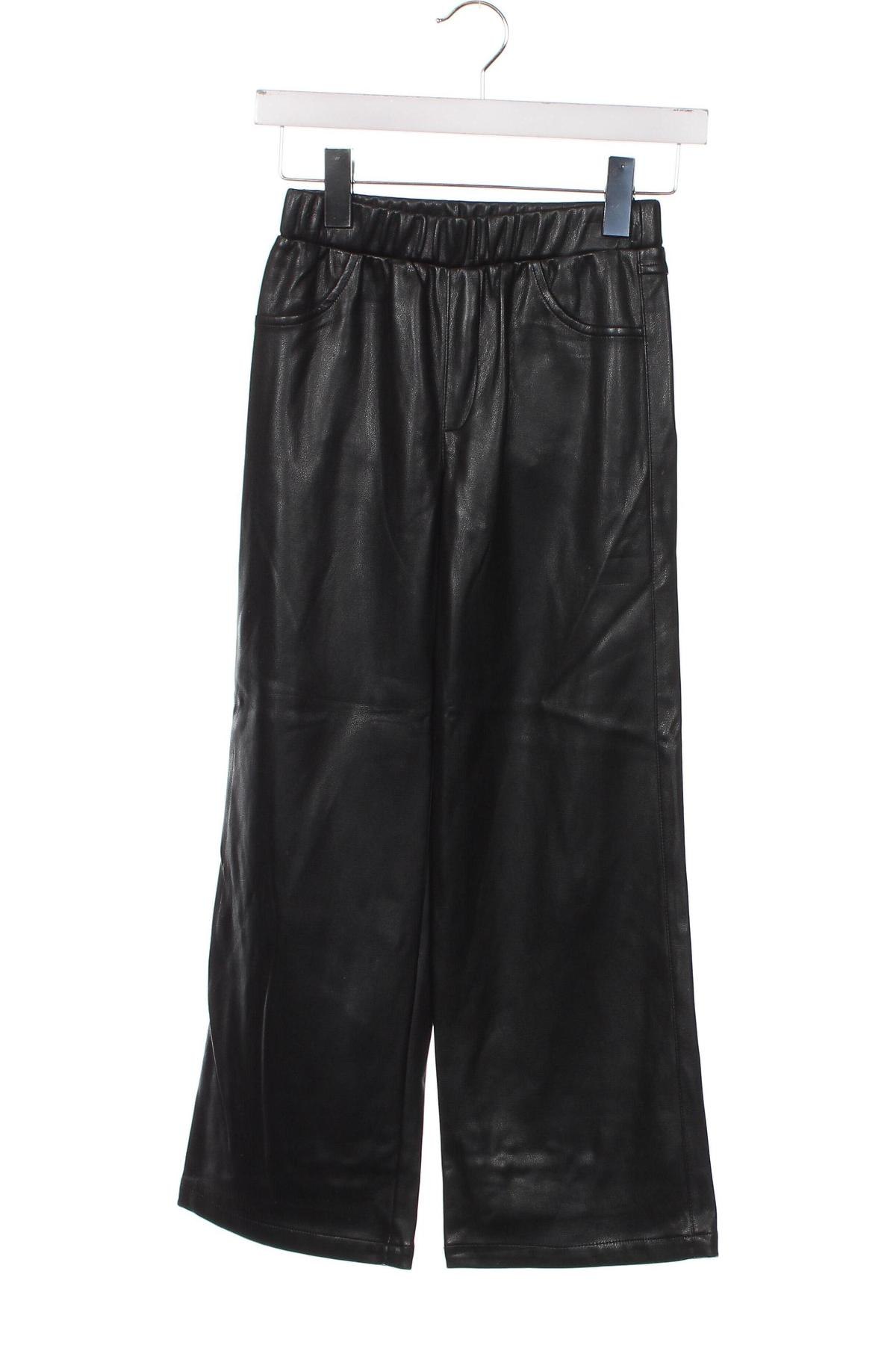 Παιδικό δερμάτινο παντελόνι Guess, Μέγεθος 7-8y/ 128-134 εκ., Χρώμα Μαύρο, Τιμή 25,89 €