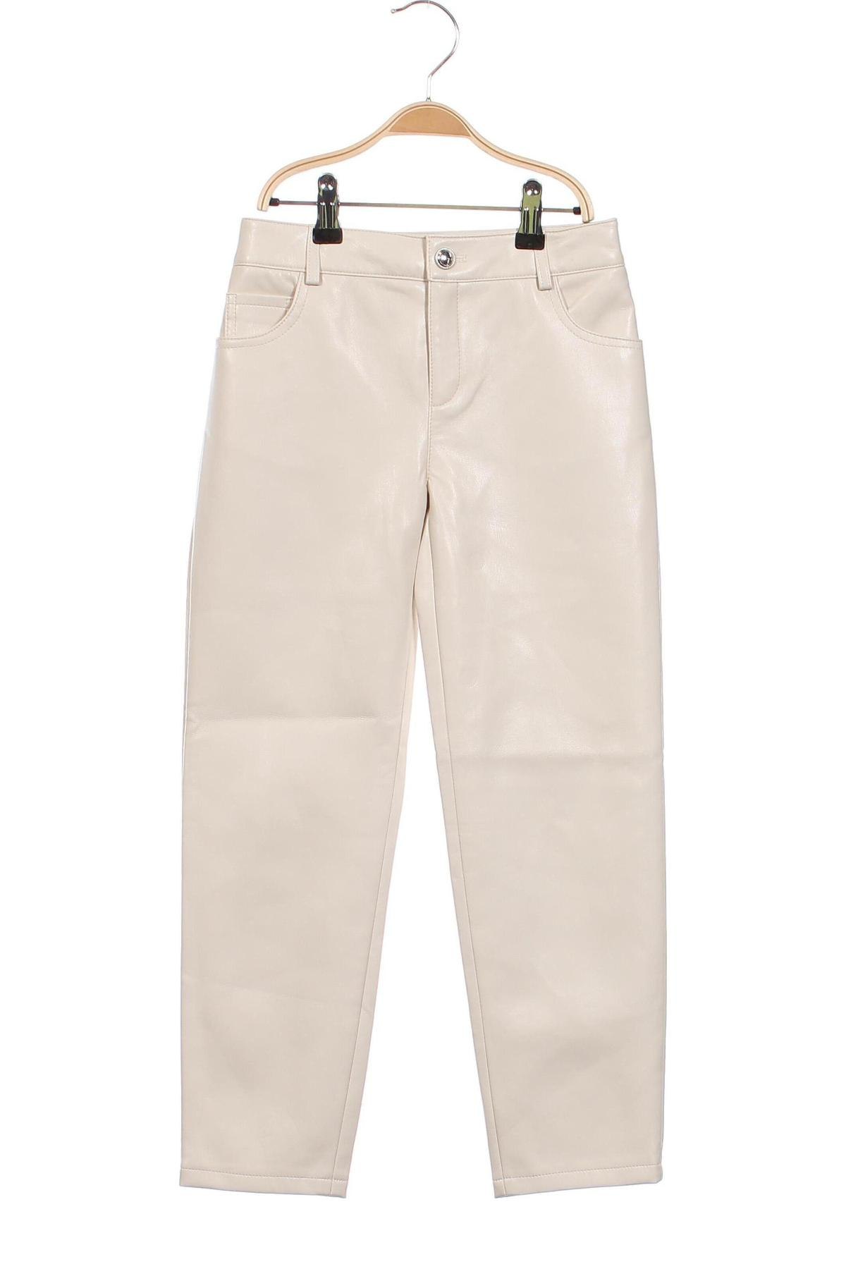 Pantaloni din piele, de copii Guess, Mărime 7-8y/ 128-134 cm, Culoare Bej, Preț 211,74 Lei