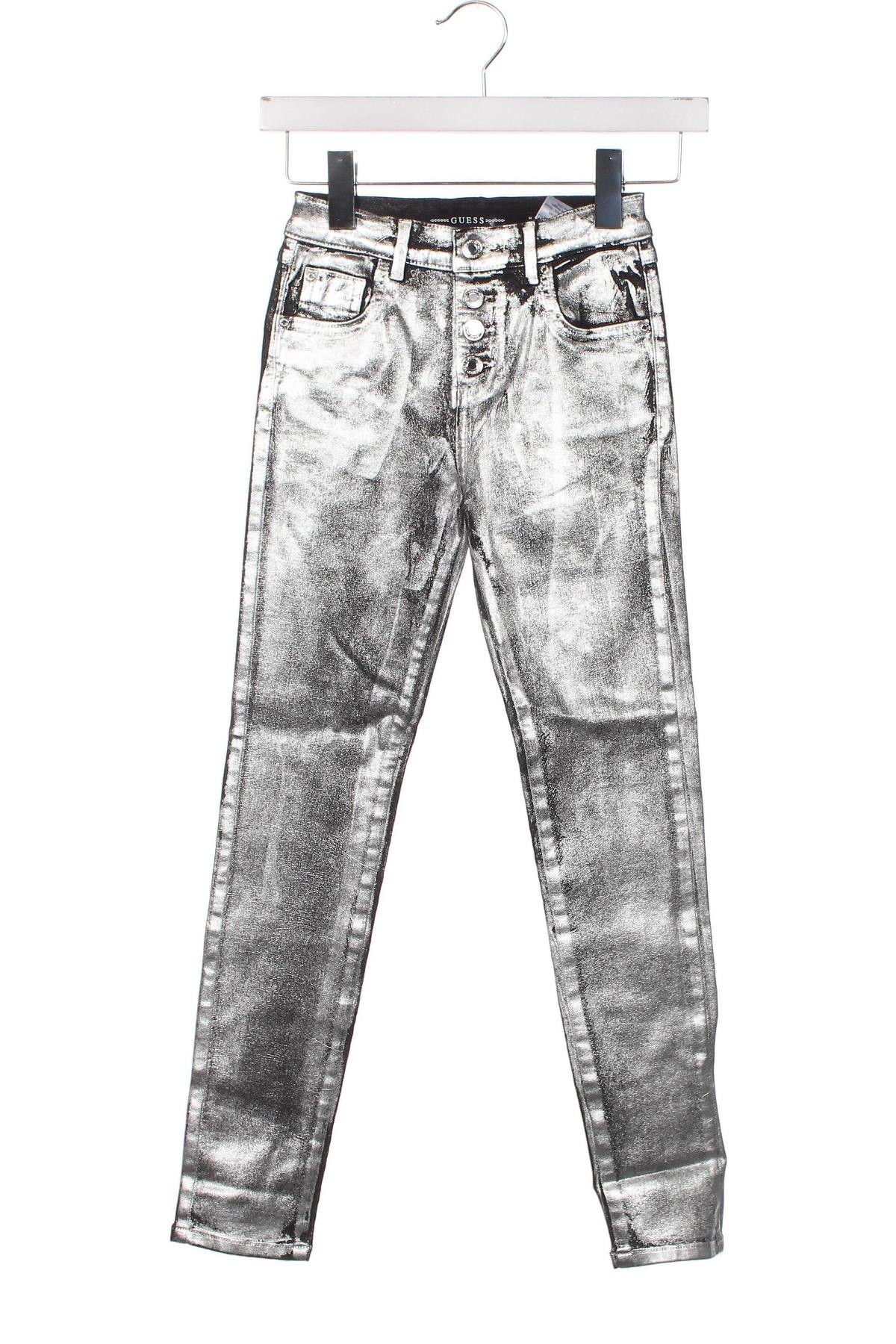 Παιδικό παντελόνι Guess, Μέγεθος 7-8y/ 128-134 εκ., Χρώμα Ασημί, Τιμή 25,89 €