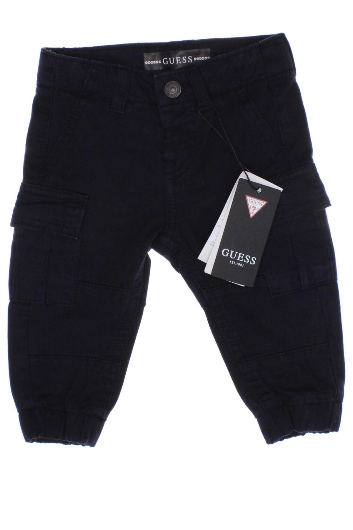Pantaloni pentru copii Guess, Mărime 3-6m/ 62-68 cm, Culoare Albastru, Preț 132,16 Lei