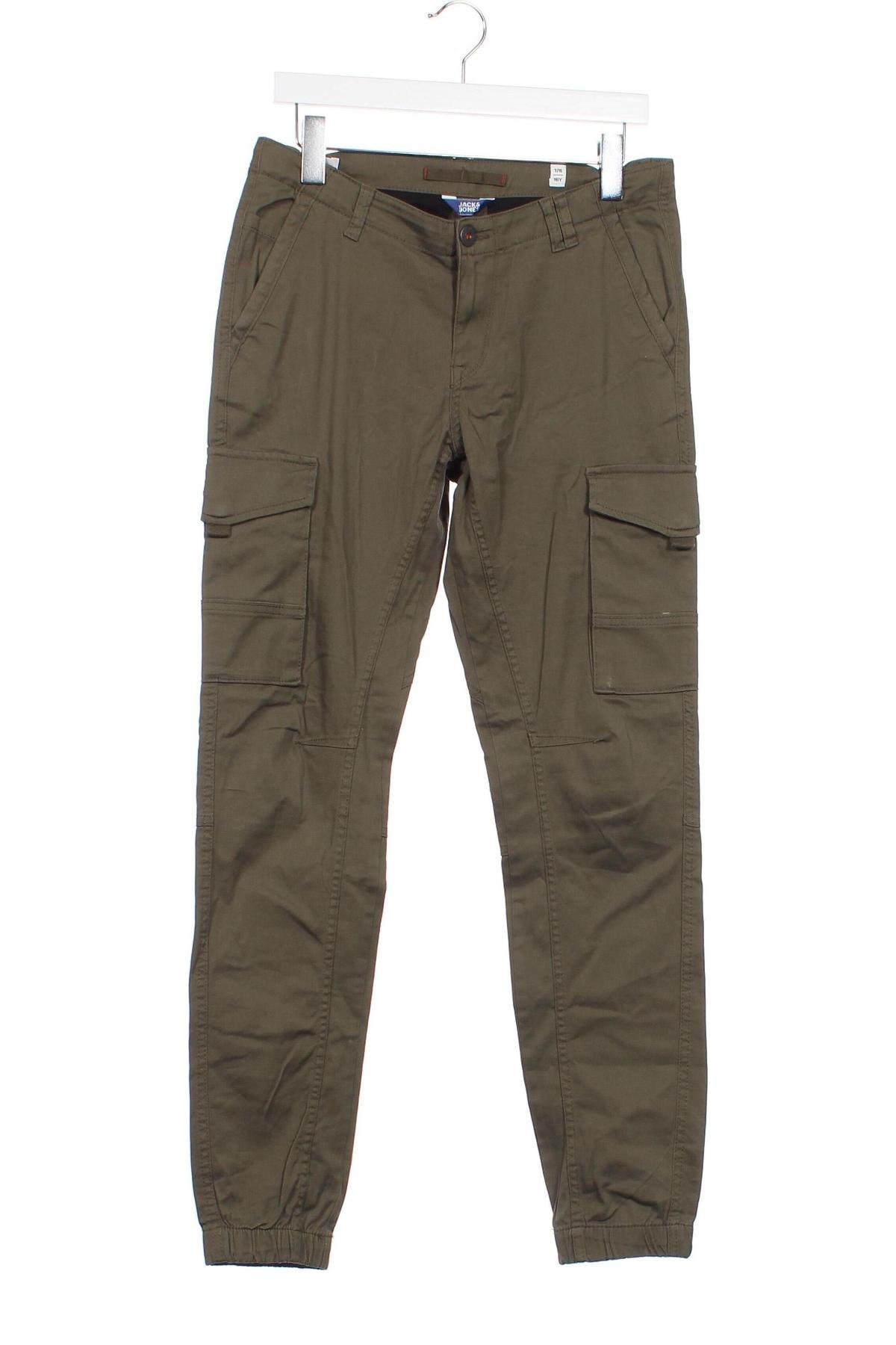 Pantaloni pentru copii Jack & Jones, Mărime 15-18y/ 170-176 cm, Culoare Verde, Preț 178,95 Lei