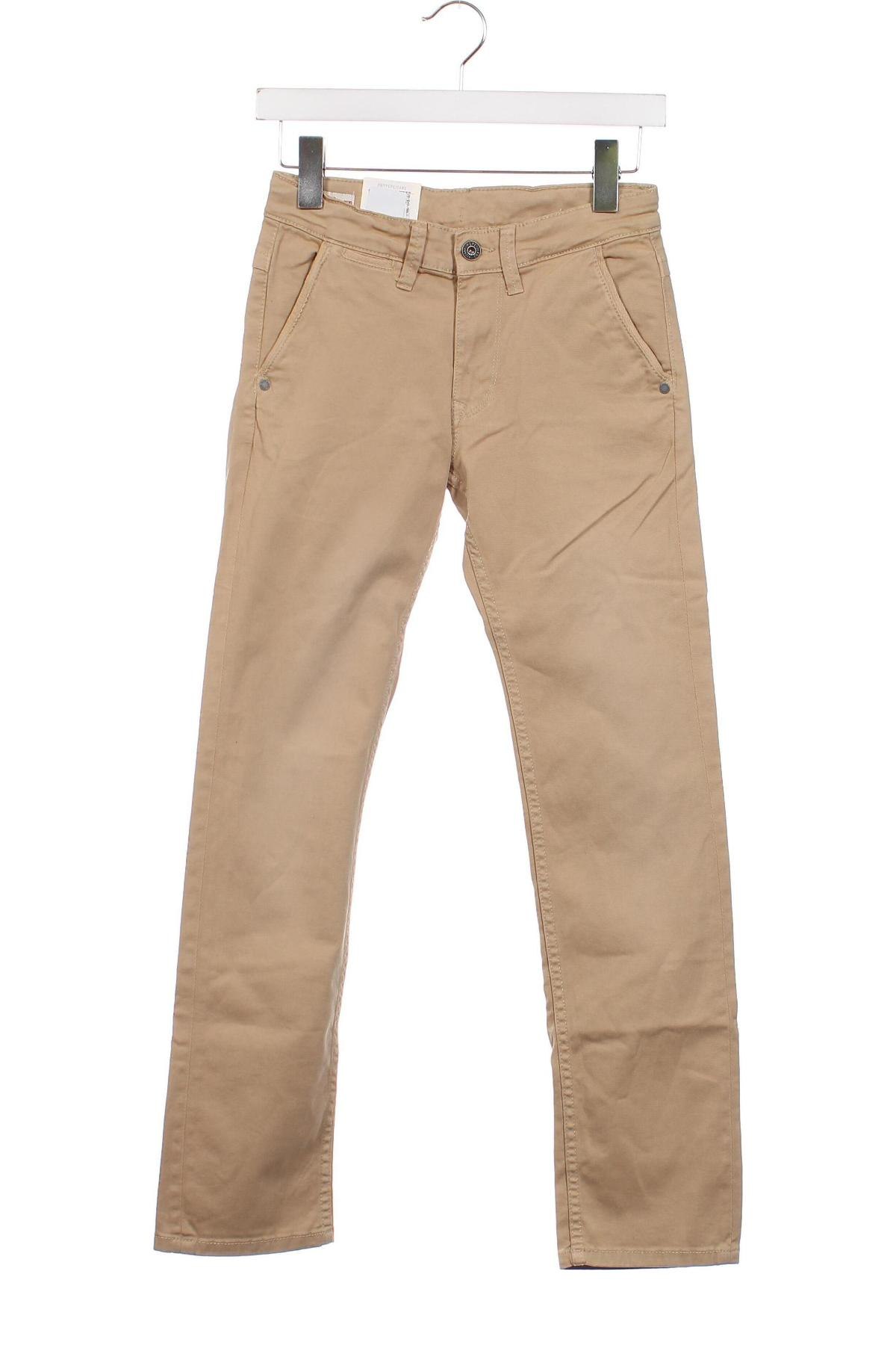Детски панталон Pepe Jeans, Размер 11-12y/ 152-158 см, Цвят Бежов, Цена 85,00 лв.
