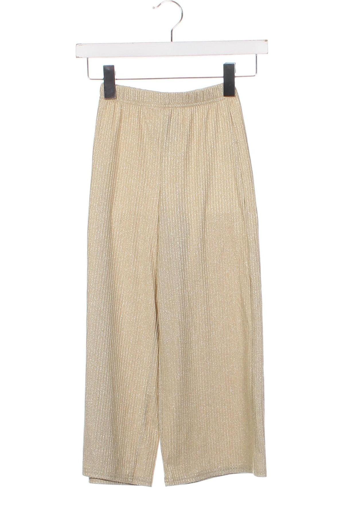 Παιδικό παντελόνι SHEIN, Μέγεθος 7-8y/ 128-134 εκ., Χρώμα Χρυσαφί, Τιμή 11,00 €
