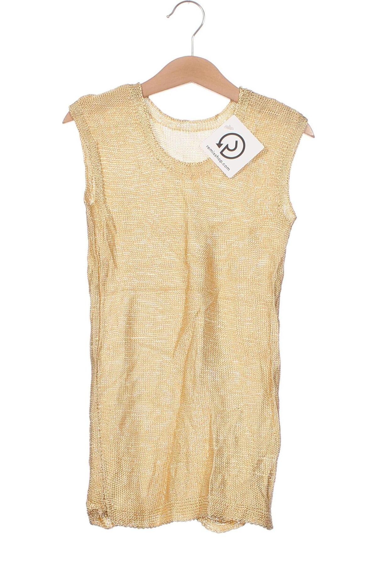 Μπλουζάκι αμάνικο παιδικό, Μέγεθος 10-11y/ 146-152 εκ., Χρώμα Χρυσαφί, Τιμή 2,03 €