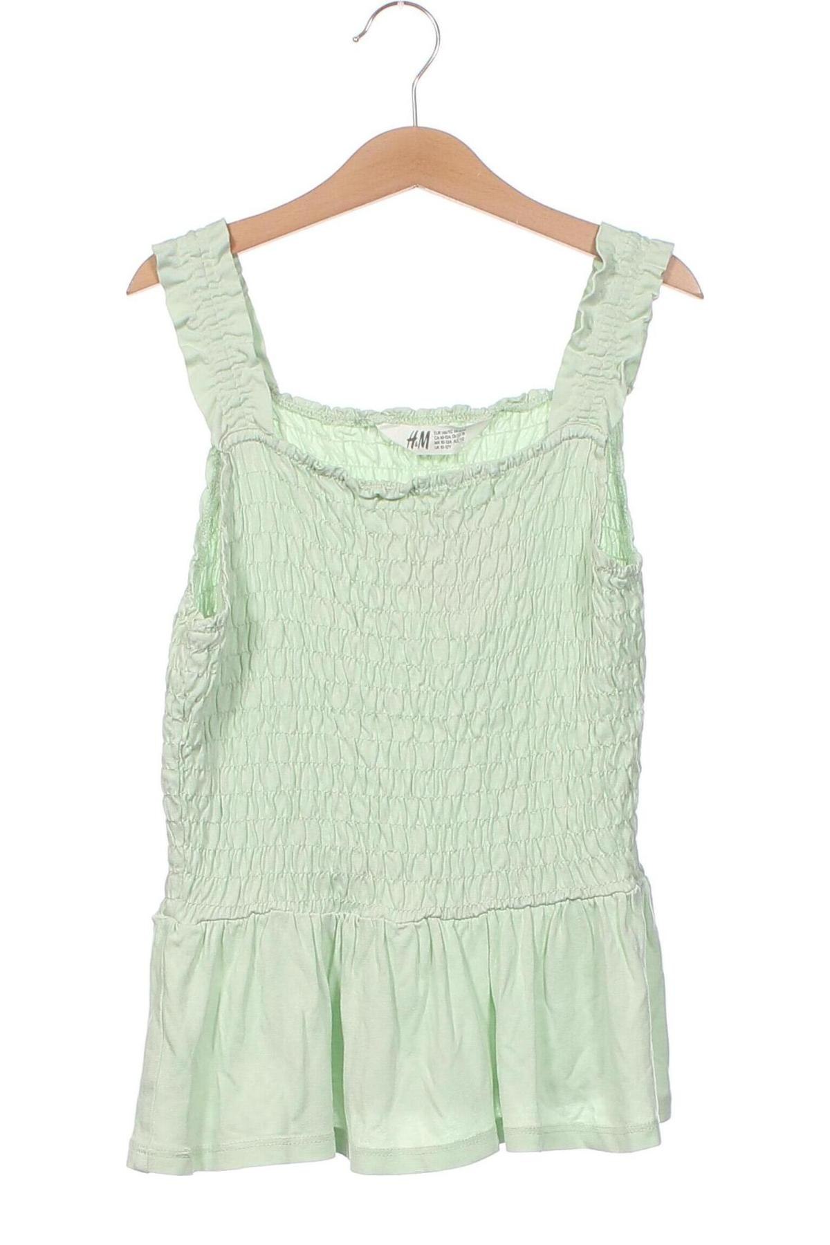Μπλουζάκι αμάνικο παιδικό H&M, Μέγεθος 10-11y/ 146-152 εκ., Χρώμα Πράσινο, Τιμή 2,73 €