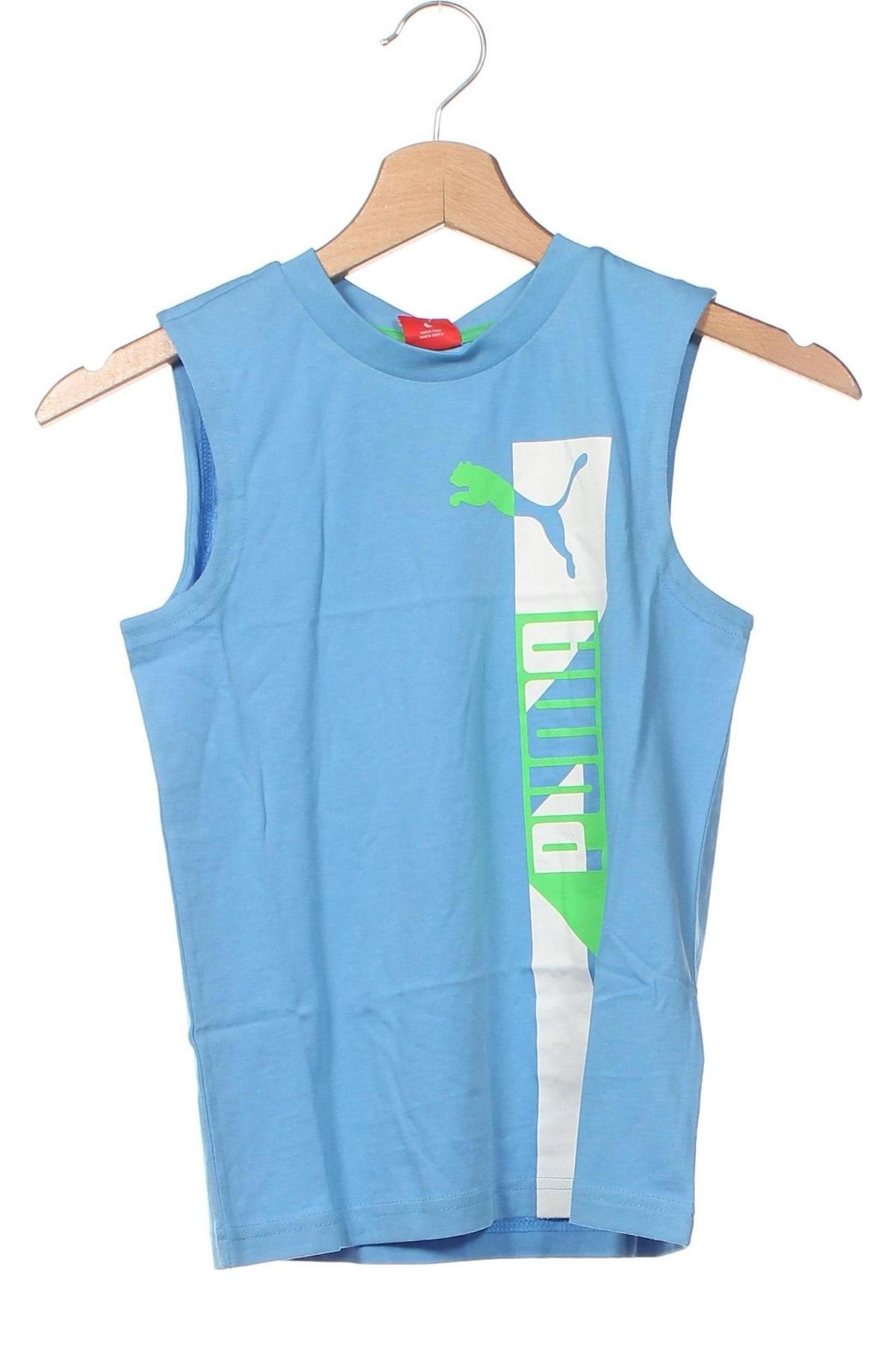 Μπλουζάκι αμάνικο παιδικό PUMA, Μέγεθος 8-9y/ 134-140 εκ., Χρώμα Μπλέ, Τιμή 11,81 €